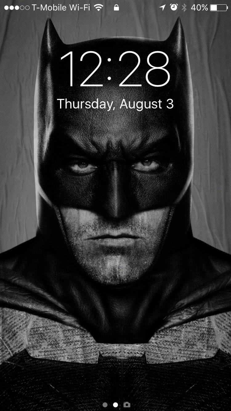 750x1334 Batman News.com Haven't Changed My IPhone Wallpaper Since 2015. And Honestly, I'm Not Sure If I Ever Will. Ben Affleck IS Batman!