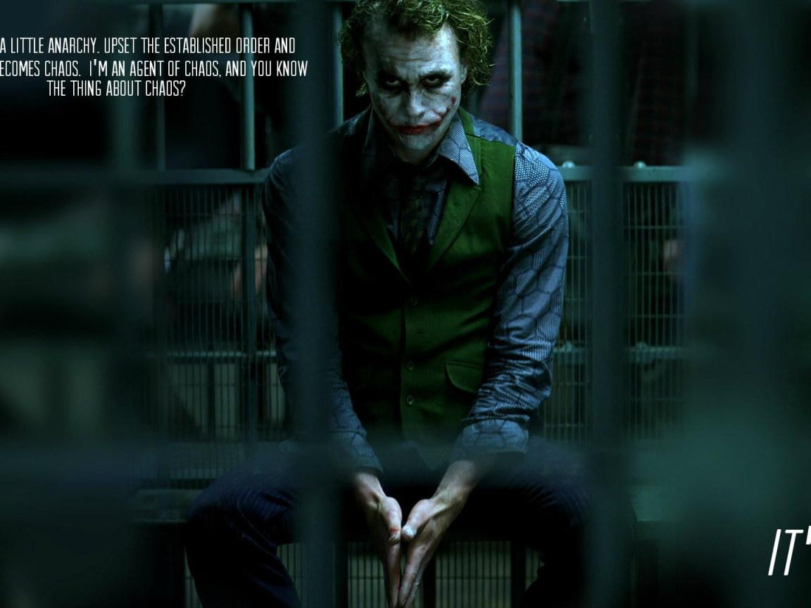 1152x864 Wallpaper The Joker, Heath Ledger, The Dark Knight, Movies, Text, Batman • Wallpaper For You