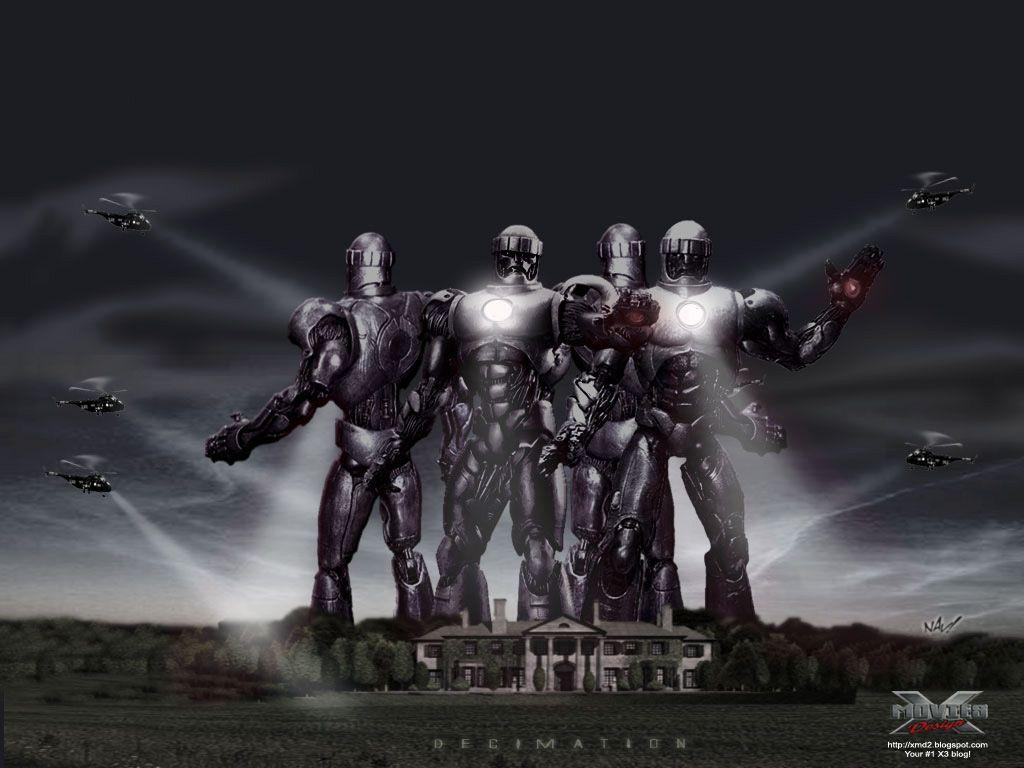 1024x768 X Men Sentinels Wallpaper