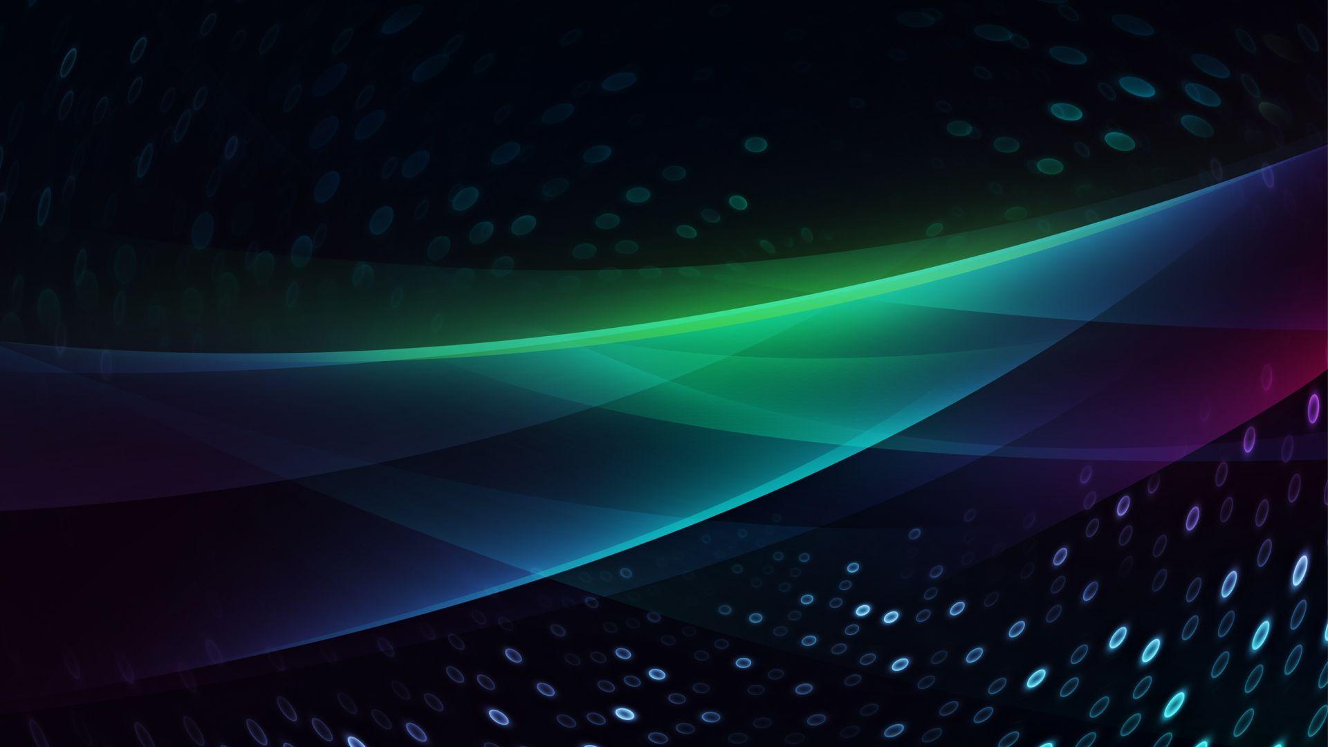 1920x1080 Spectrum, dark, colorful, abstract, small circles wallpaper, HD image, picture, background, 38f6e3