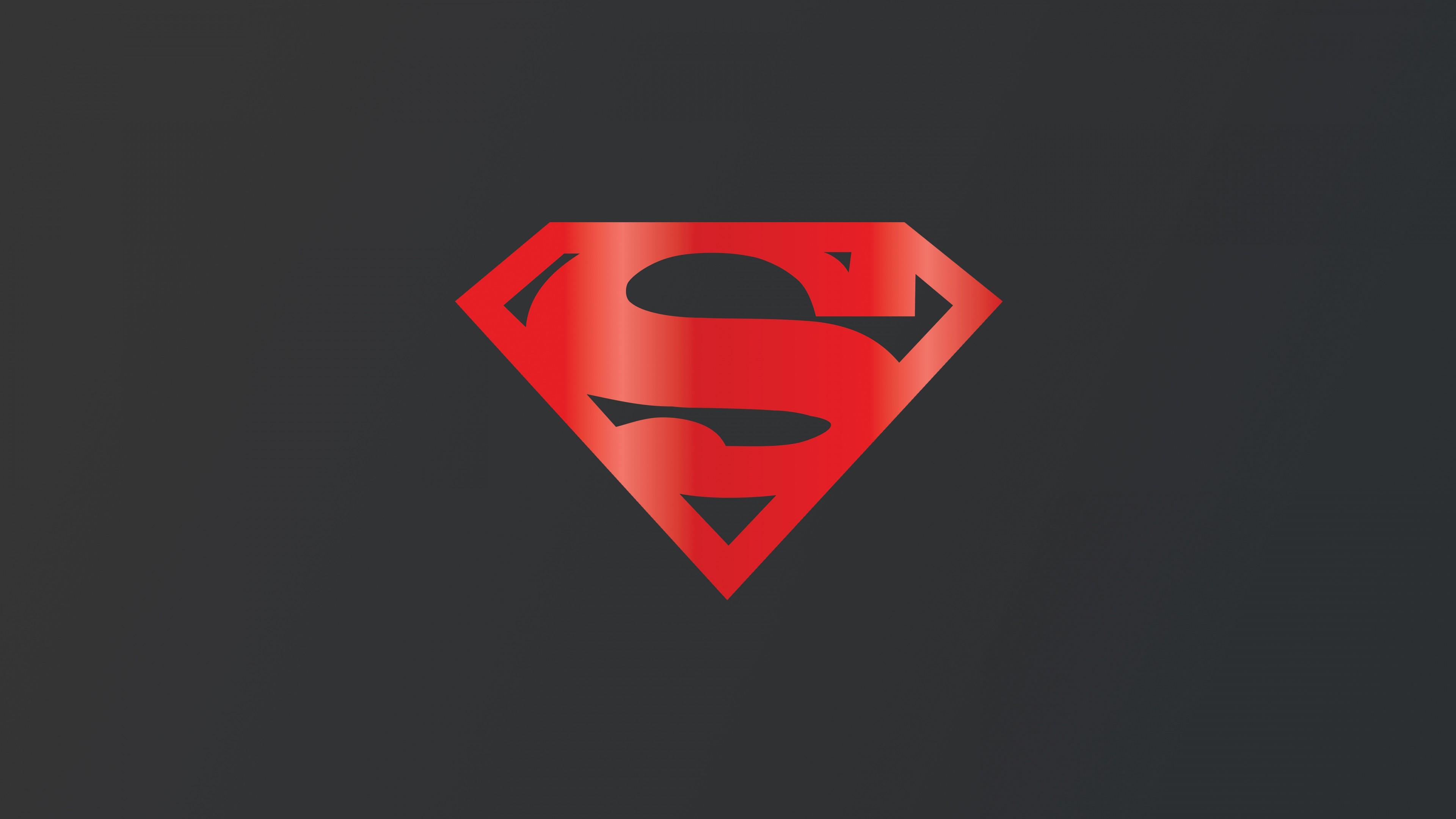 3840x2160 Superman Logo Desktop Wallpaper