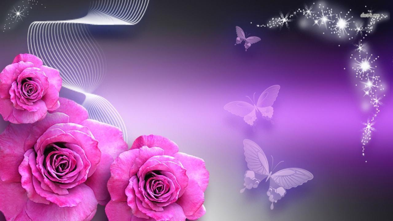 1280x719 Purple And Black Butterfly Wallpaper. ωσяℓ∂ σf вυттєяfℓιєѕ