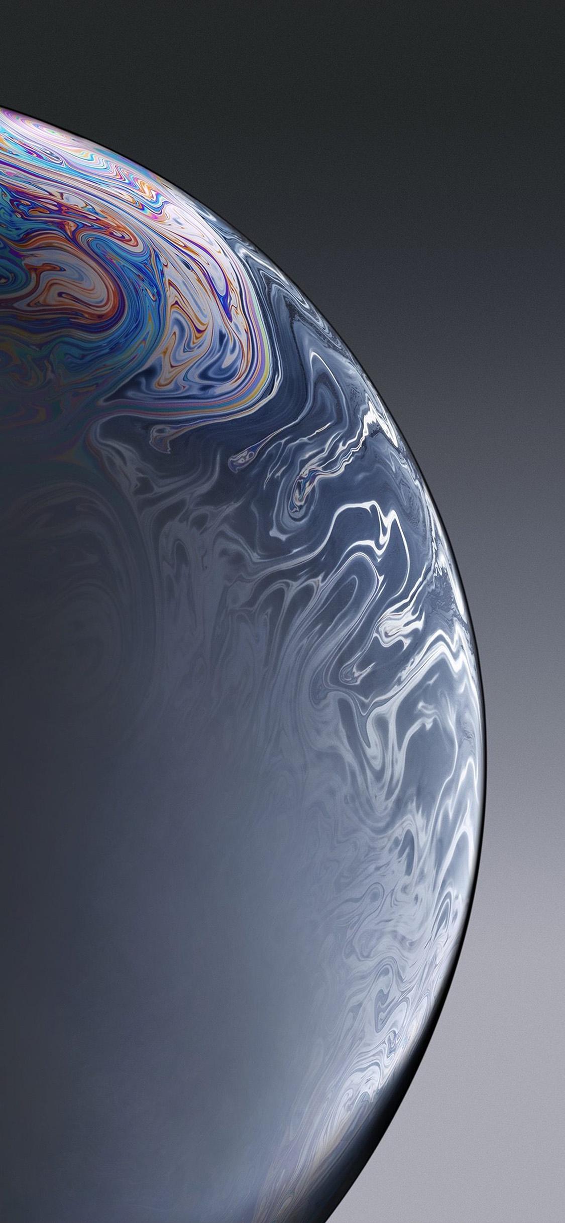 1125x2436 iPhone X wallpaper. apple iphone xs space official art gray bubble