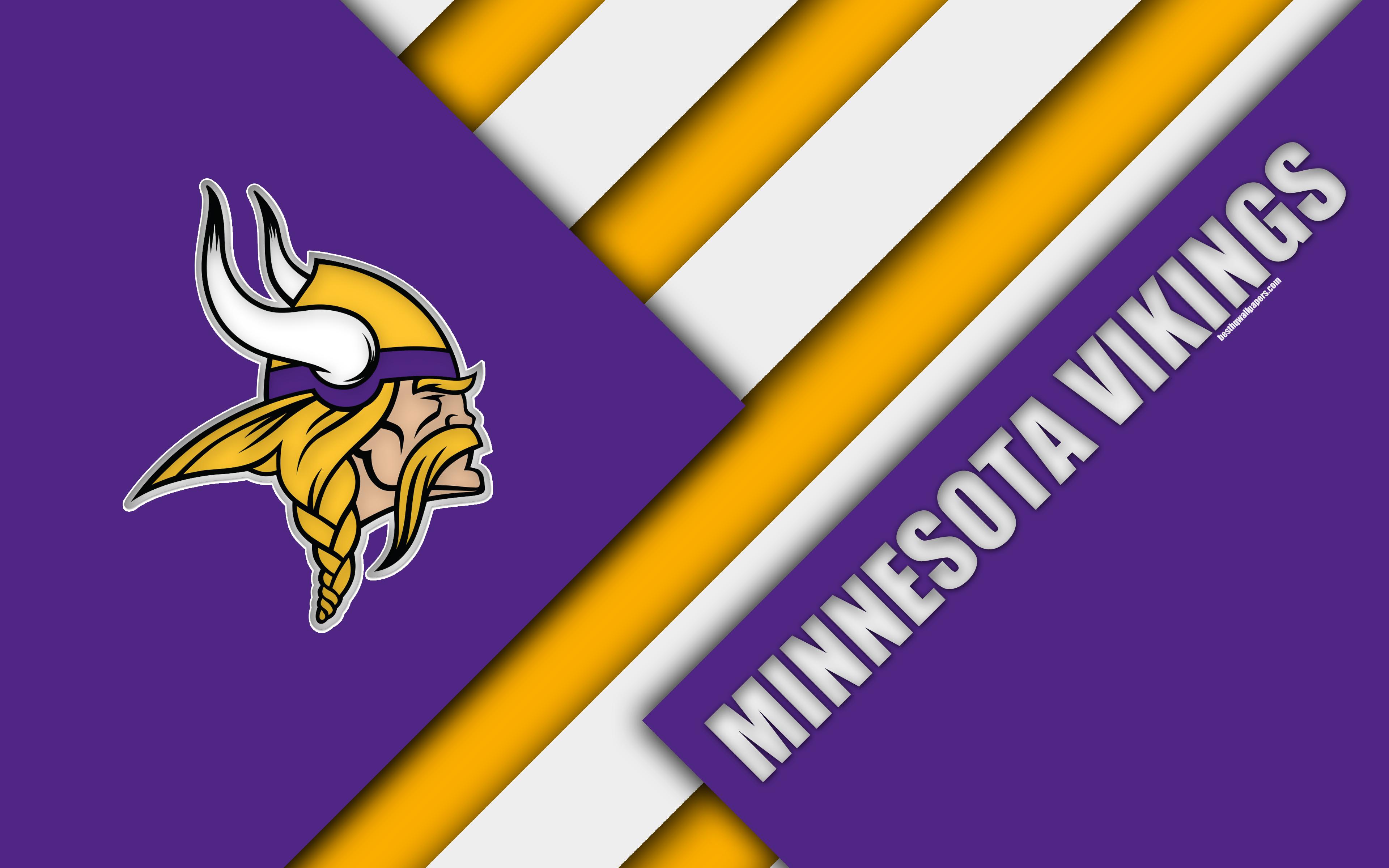 3840x2400 Minnesota Vikings, Nfc North, 4k, Logo, Nfl, Purple Logo Wallpaper Nfl