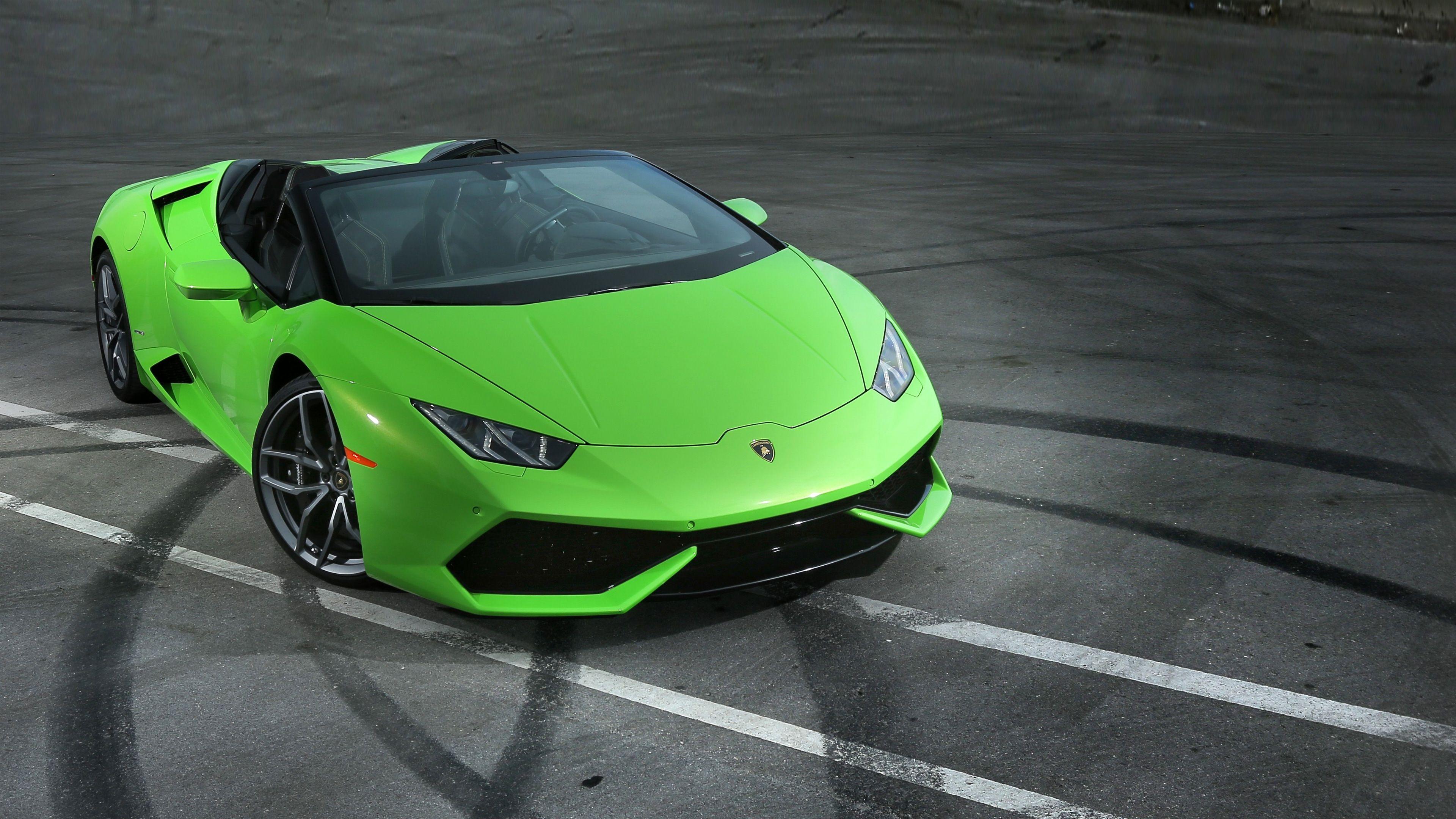 3840x2160 Lamborghini Huracan LP610 Spyder 4K Wallpaper. HD Car Wallpaper