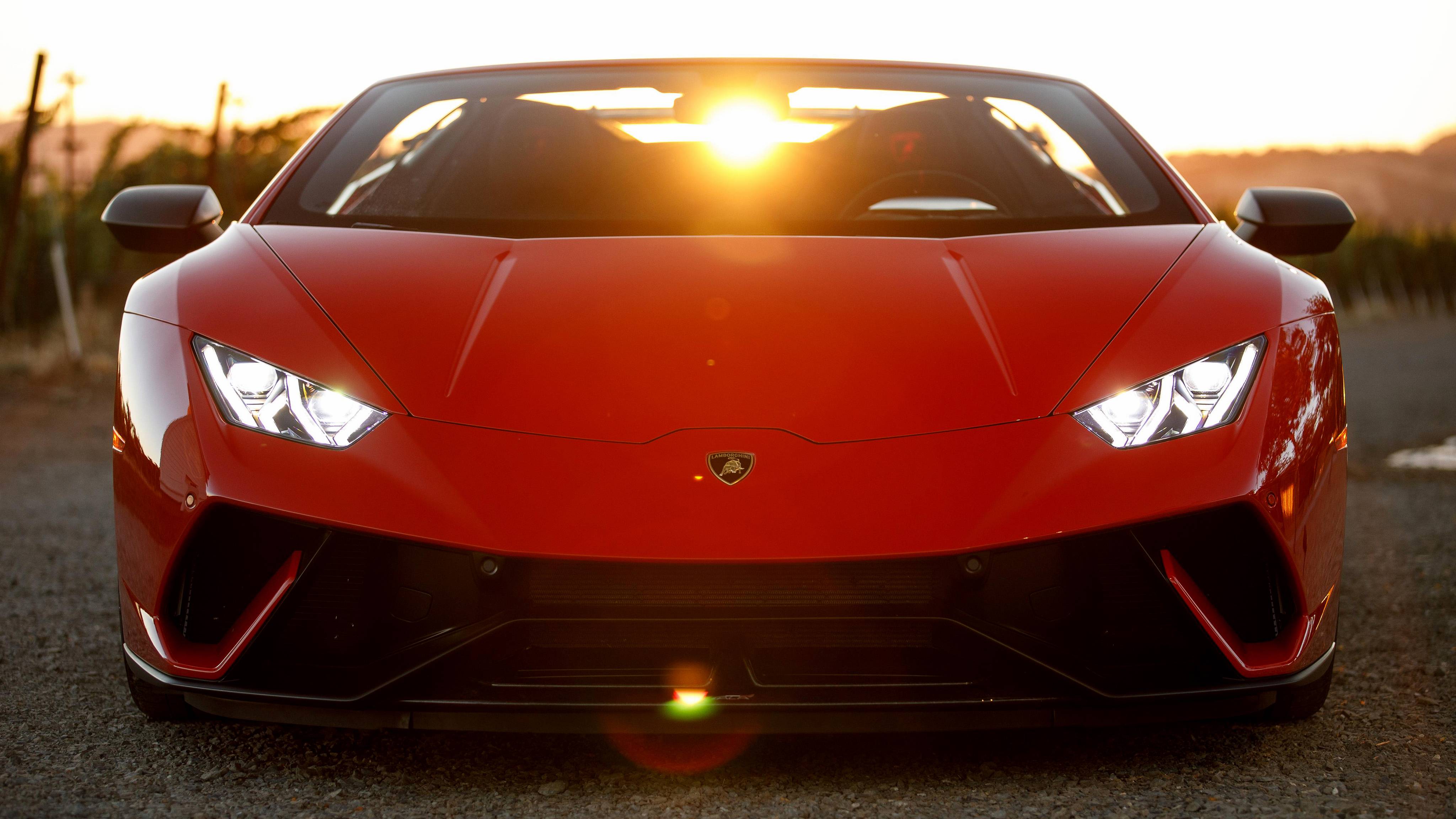 4096x2304 Lamborghini Huracan Perfomante Spyder 2018 4K Wallpaper