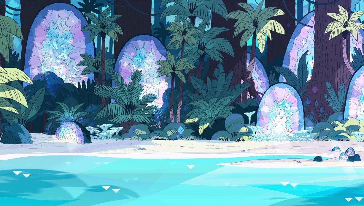 1227x693 A selection of Background from the Steven Universe episode: Island Adventure Art Directi. Steven universe wallpaper, Steven universe background, Steven universe