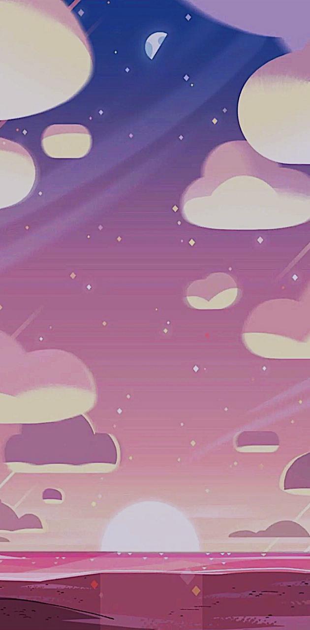 630x1280 Steven universe clouds wallpaper