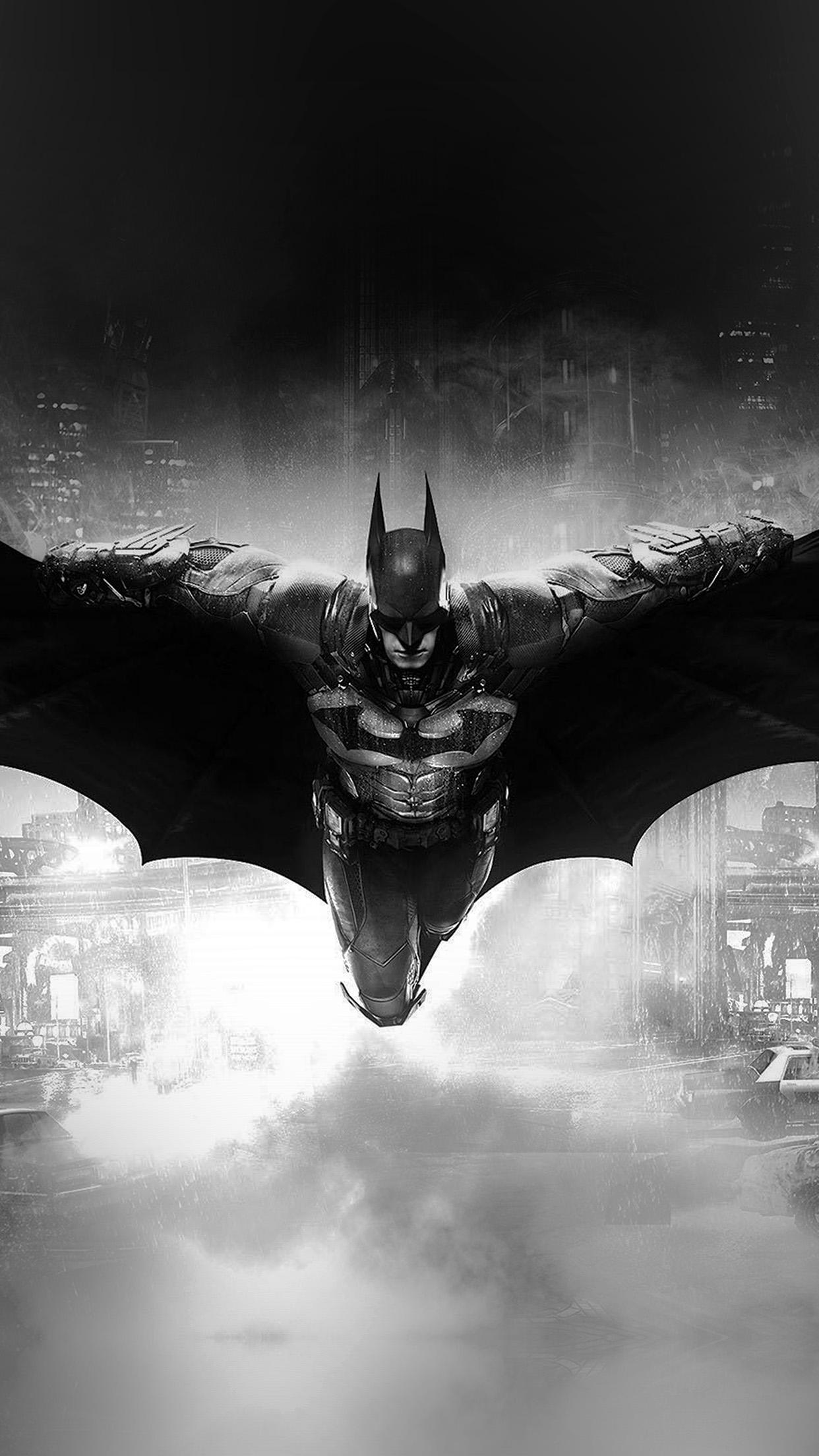 1242x2208 iPhone X wallpaper. batman dark bw game hero art illust