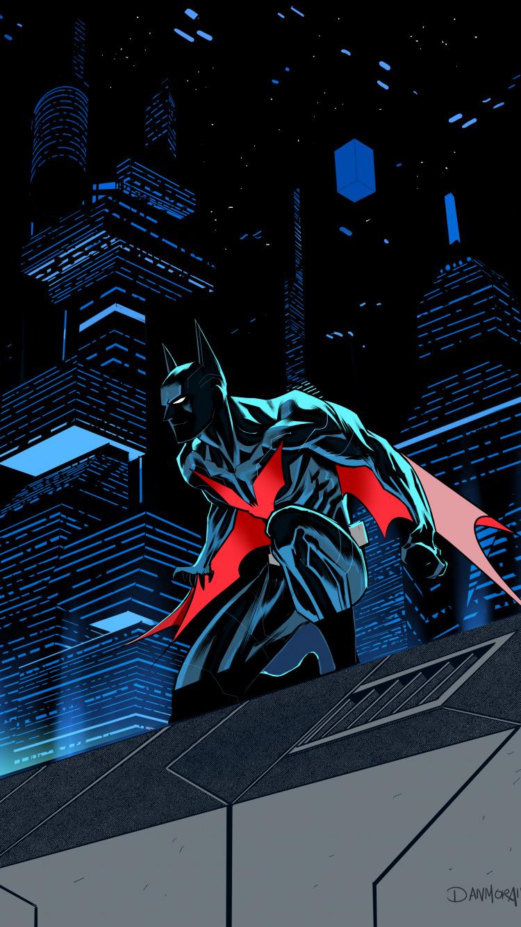 750x1334 Download Batman Beyond, future batman, artwork, dark, art wallpaper, 750x iphone iPhone 8