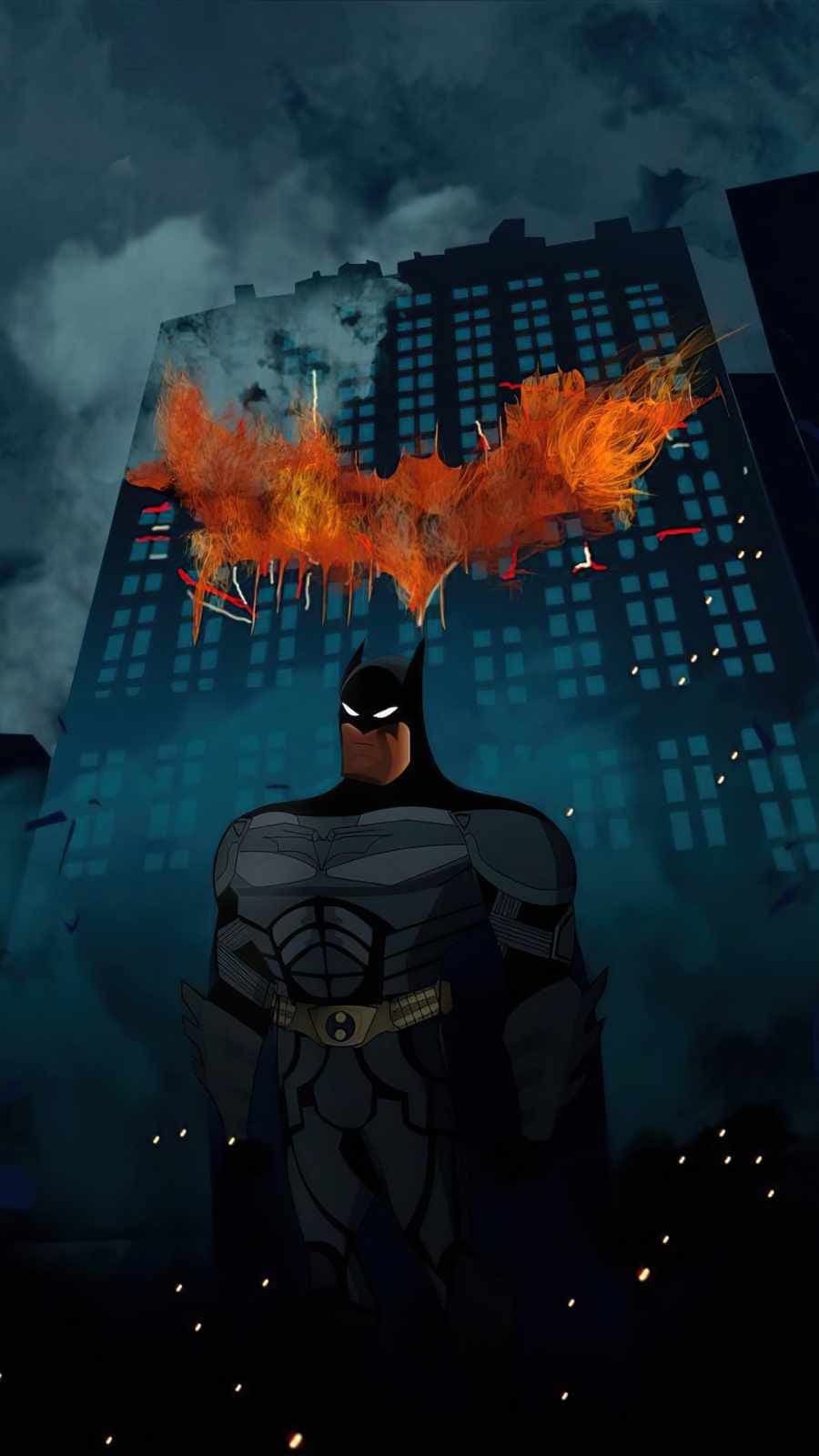 900x1600 4k Batman the dark night minimal iPhone Wallpaper