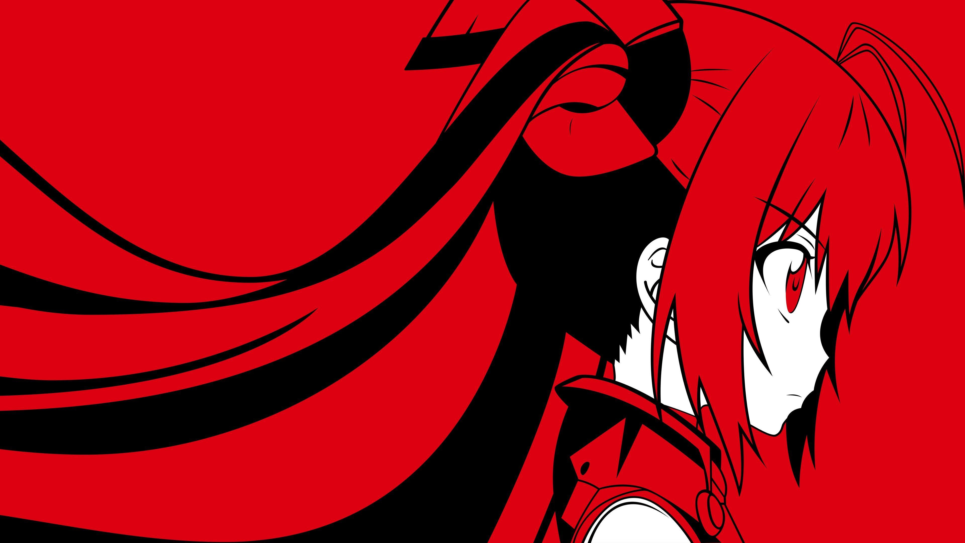 3840x2160 Red Anime 4k Wallpaper