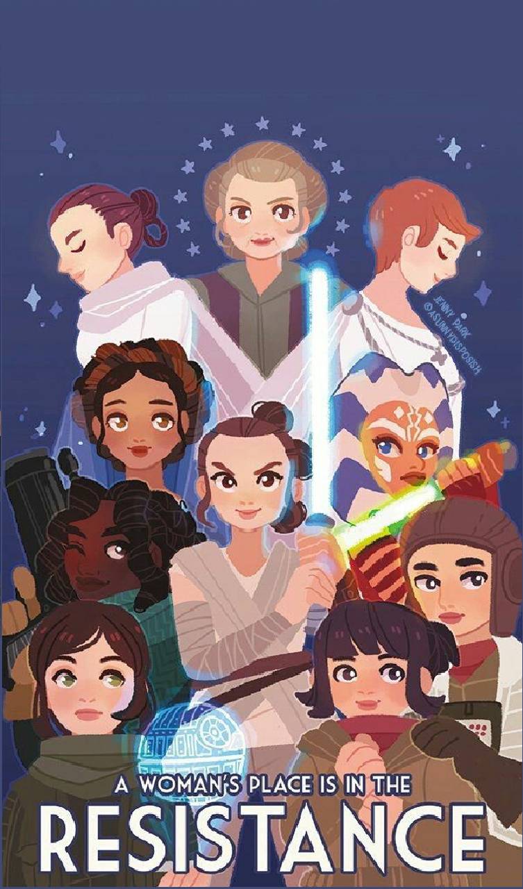 753x1280 Star Wars Women Wallpaper