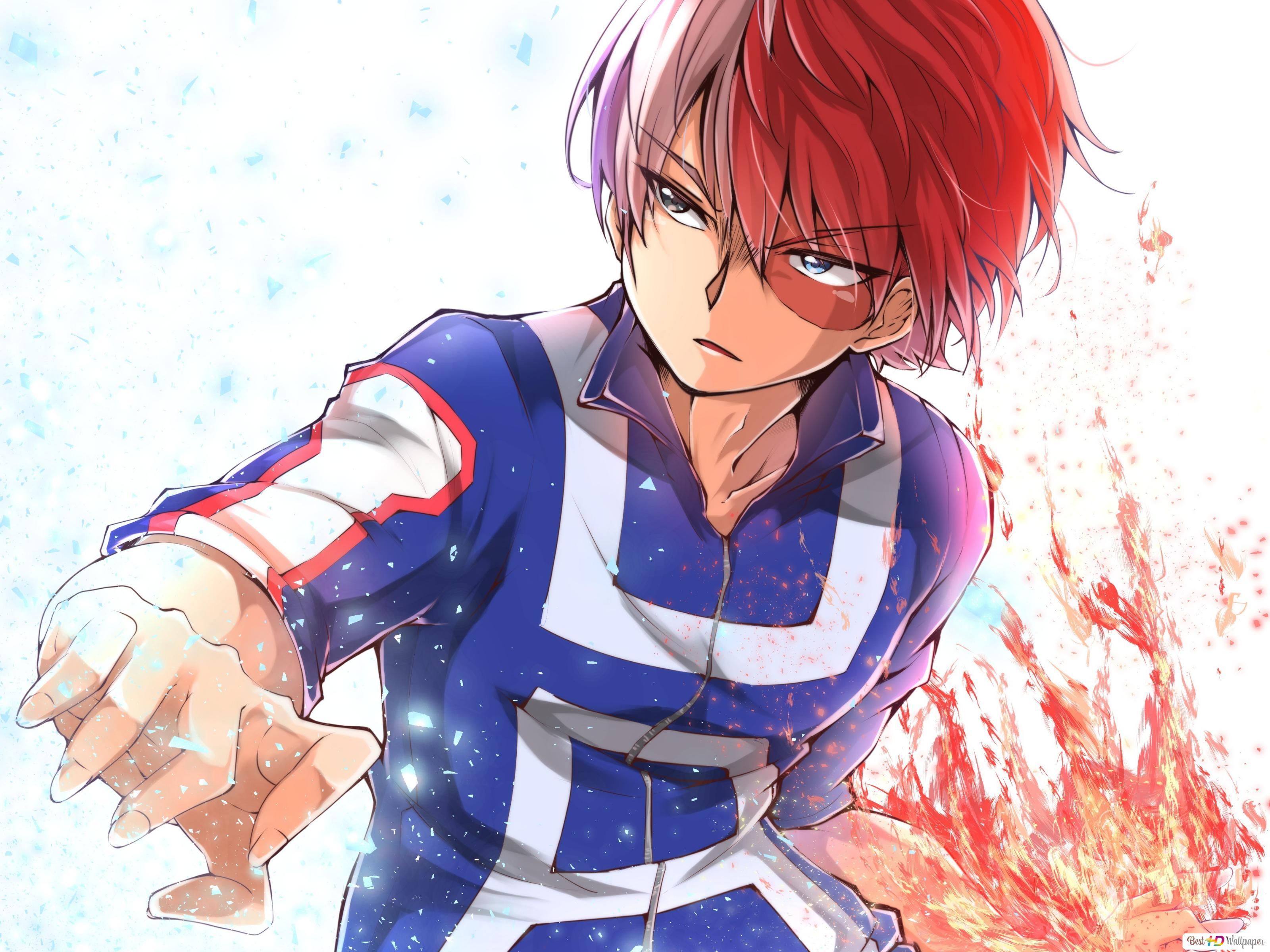 3200x2400 My Hero Academia Todoroki Half Cold Half Hot HD Wallpaper Download Hero Academia Wallpaper