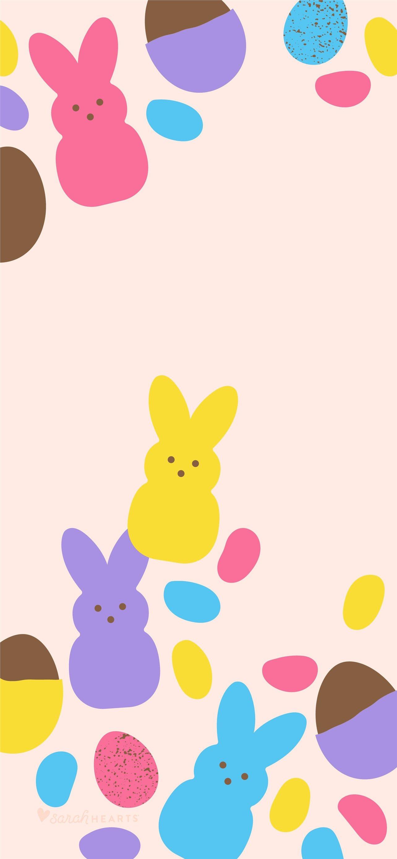 1284x2778 April 2020 Easter Candy Calendar Sarah Hearts iPhone Wallpaper Free Download