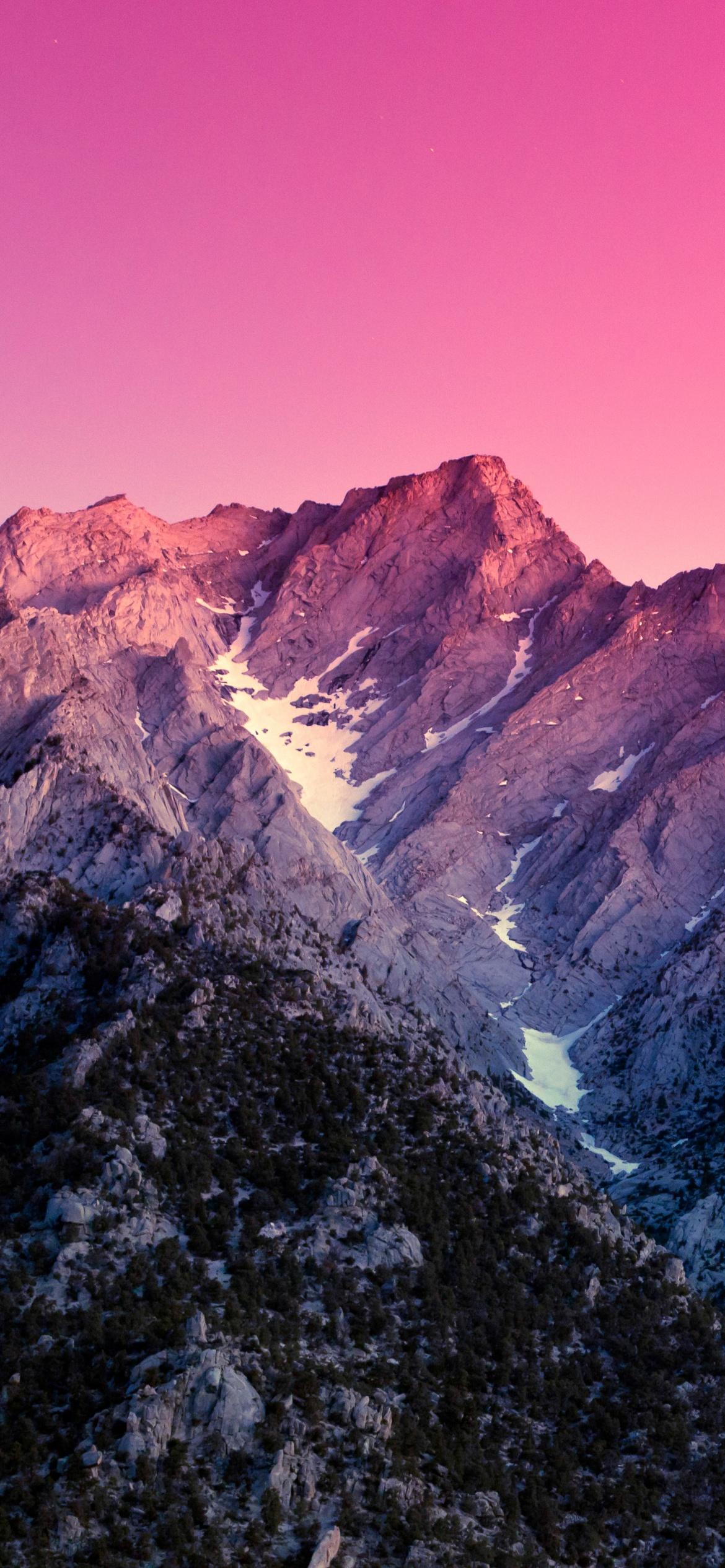 1170x2532 Sierra Nevada Wallpaper 4K, Aesthetic, California, Mountains, Evening, Nature
