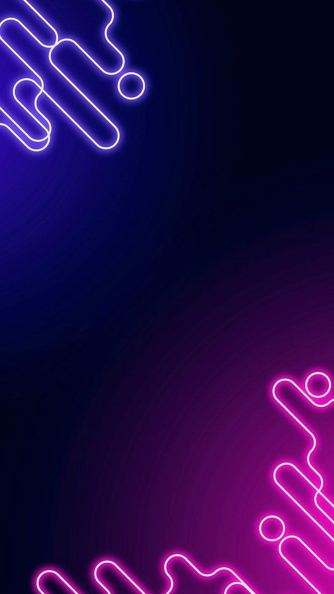 675x1200 Neon abstract border on a dark purple social story template vector. free image /. Neon wallpaper, Wallpaper iphone neon, Purple wallpaper iphone