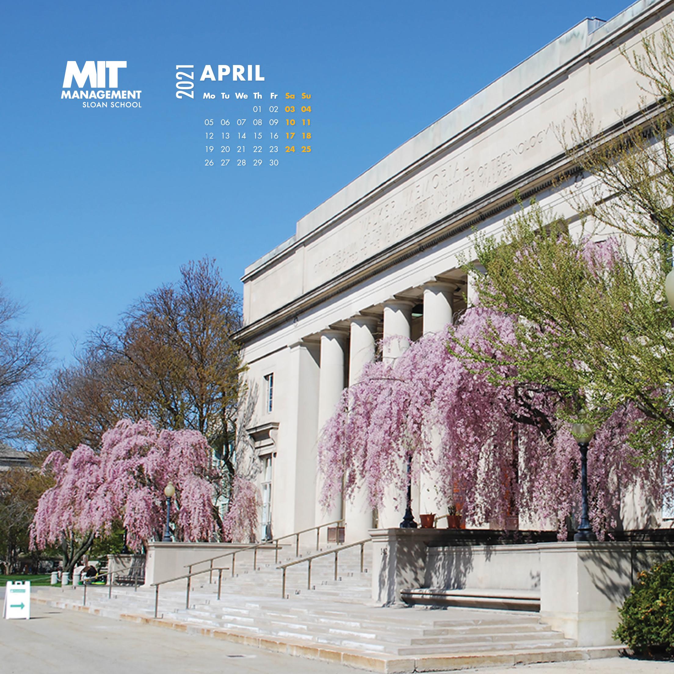 2208x2208 MIT Sloan Desktop Calendar Wallpaper
