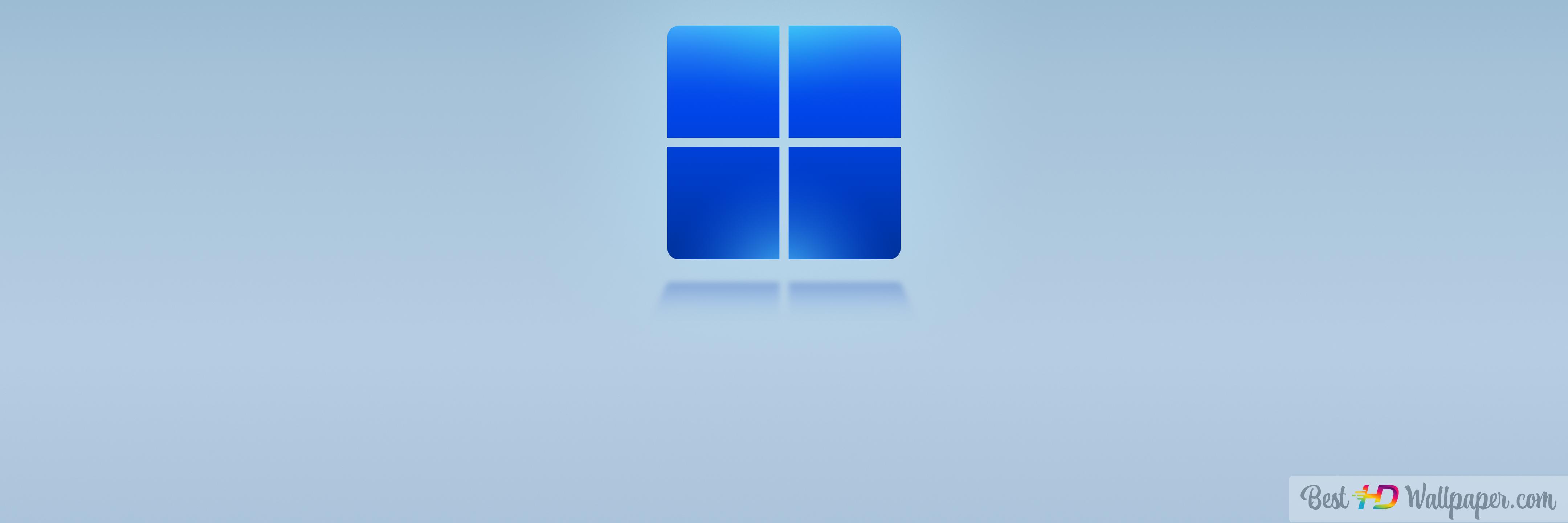 4320x1440 Windows 11 blue HD wallpaper download