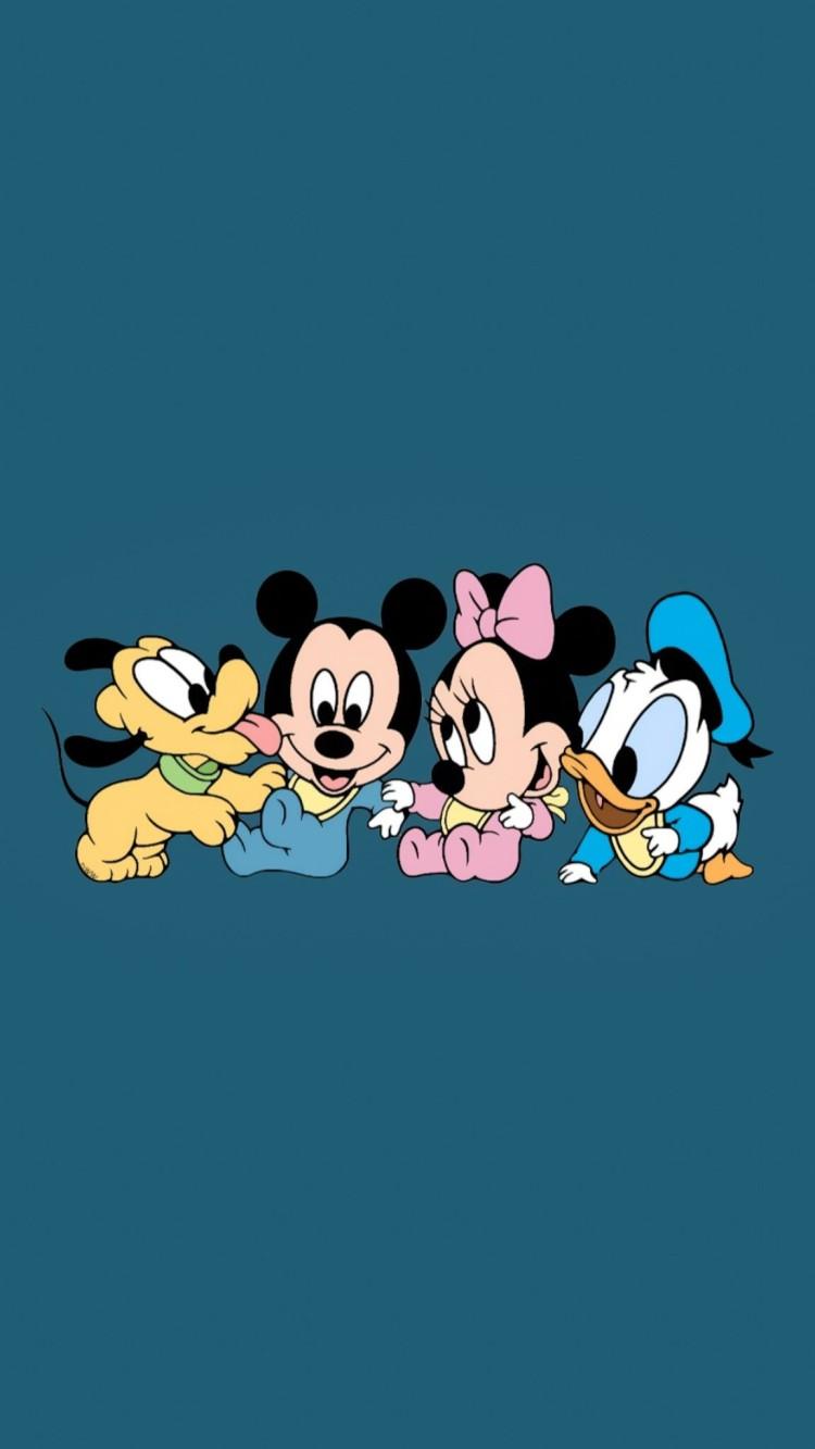 750x1333 Mickey Mouse Disney Aesthetic Wallpaper : Mini Mouse Family Wallpaper