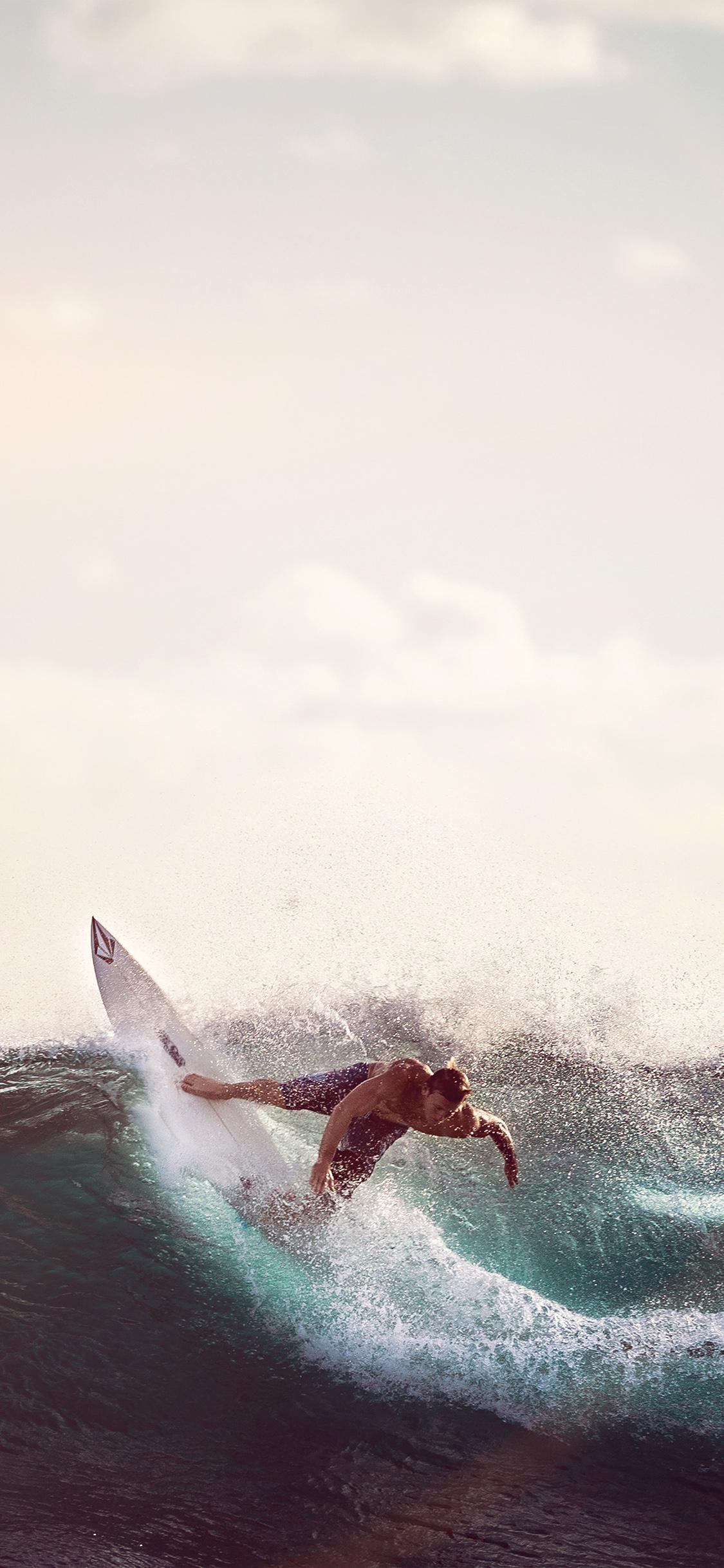 1125x2436 iPhone X wallpaper. sea wave sports summer man flare