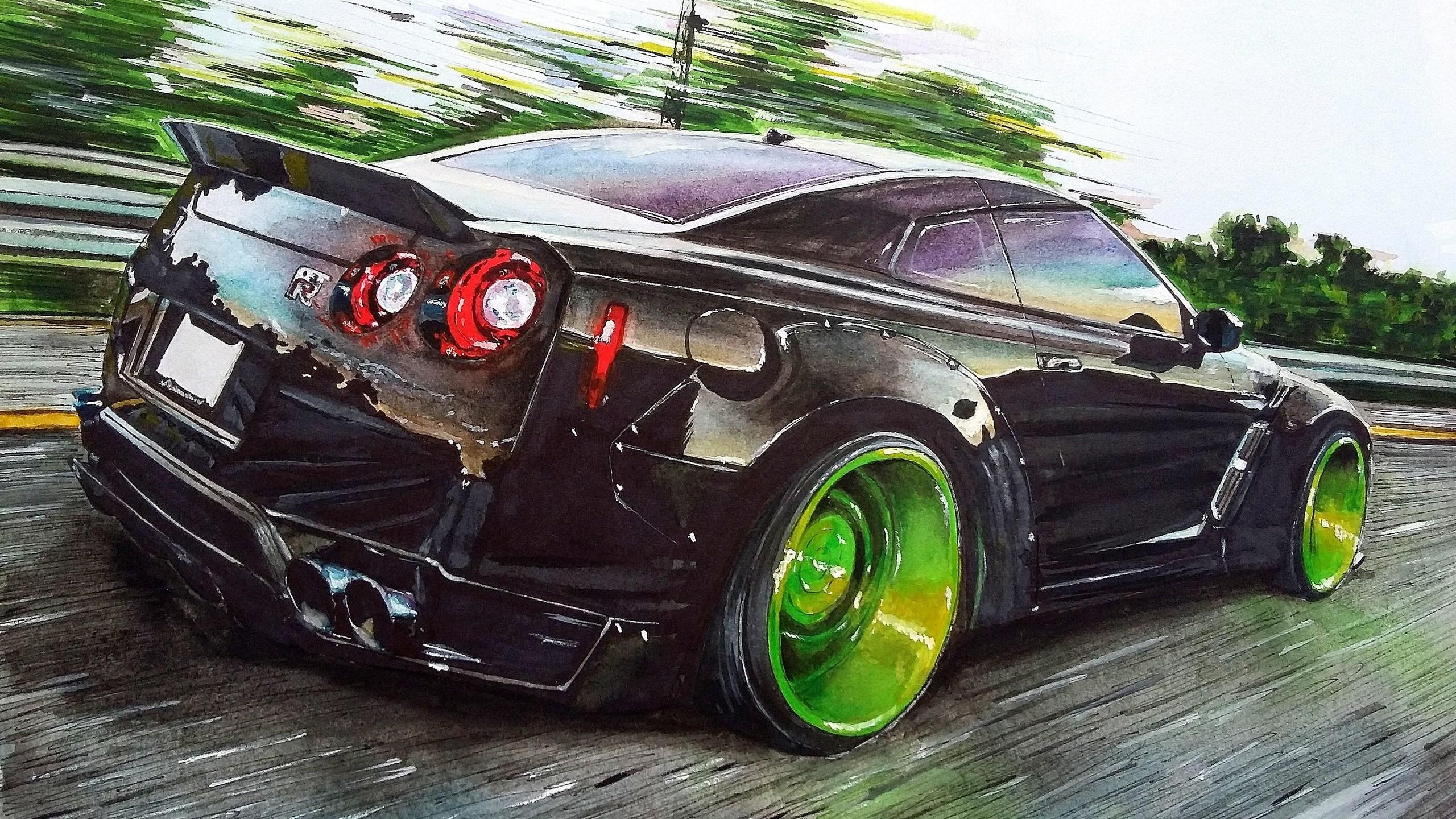2560x1440 Nissan GTR Liberty Walk