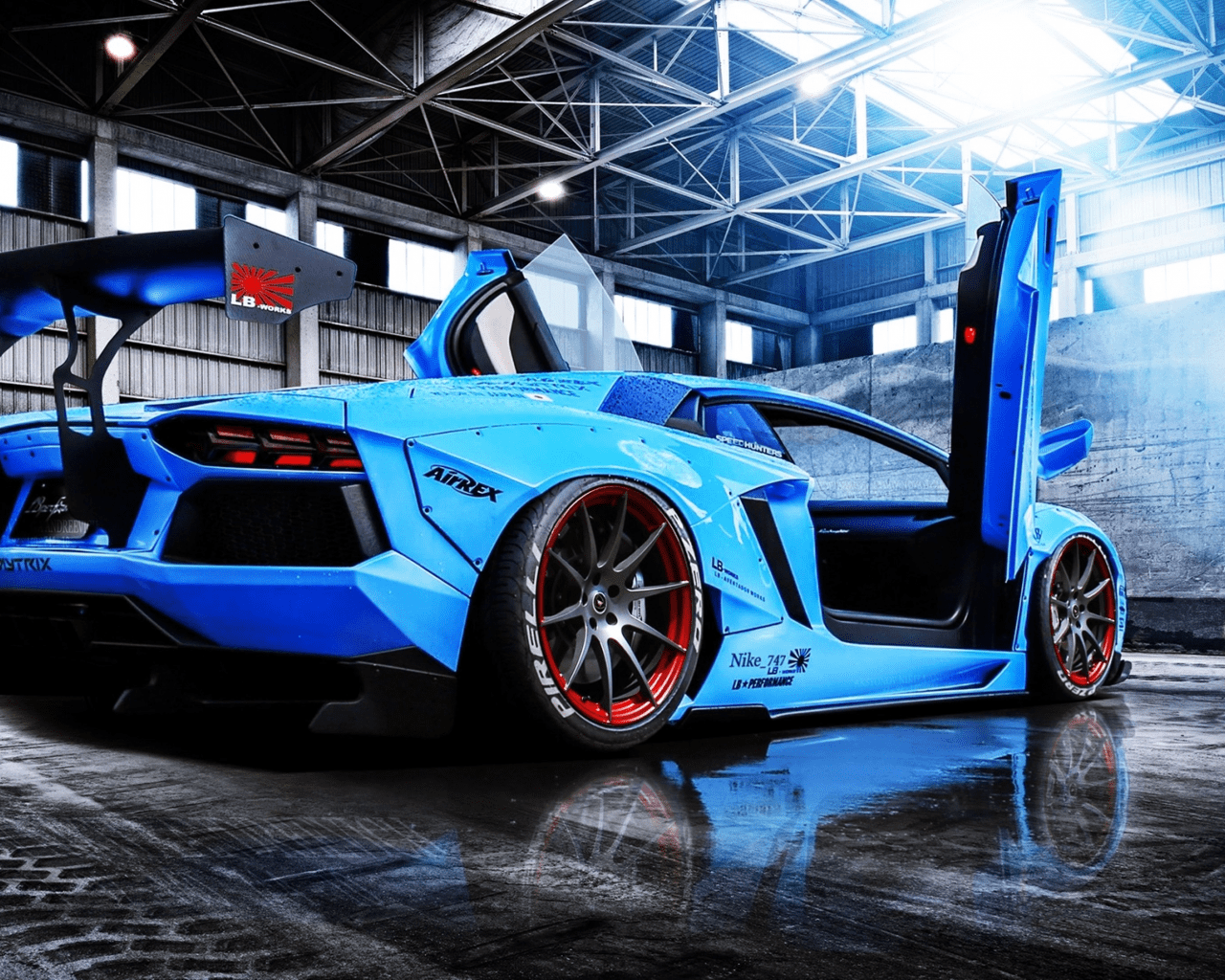 1280x1024 Download 1280x1024 lamborghini aventador, liberty walk, lamborghini, cars Wallpaper