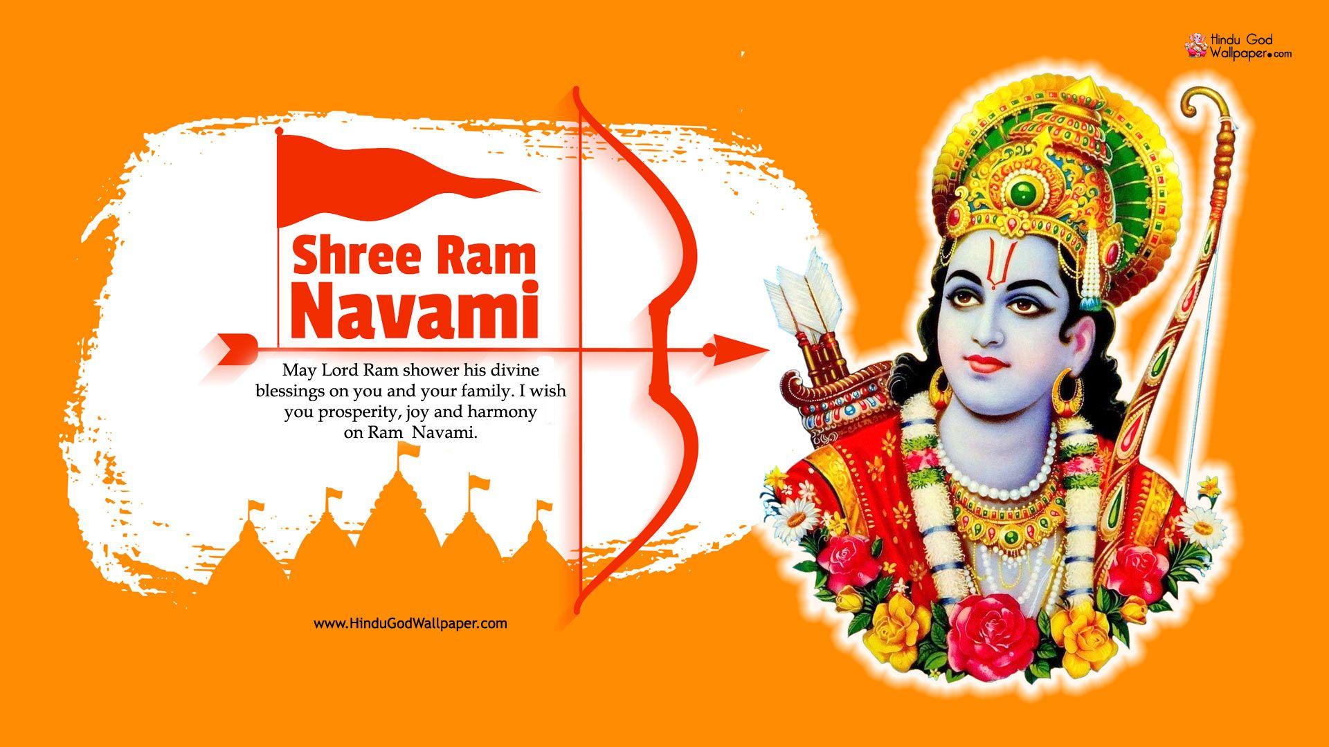 1920x1080 Ram Navami HD. Happy ram navami, Ram navami image, Ram navami photo