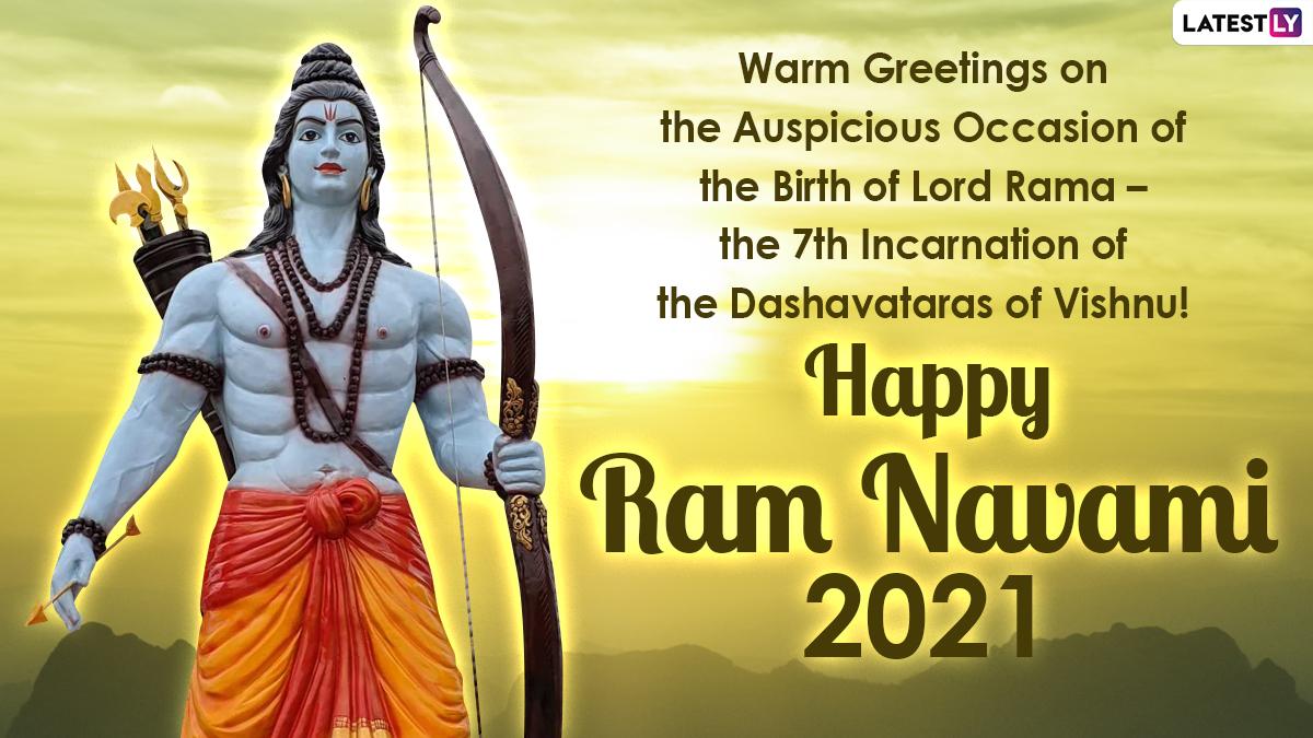 1200x675 Ram Navami 2021 Wishes and Lord Rama HD Image: Send Happy Rama Navami Greetings With Shree Ram Wallpaper, WhatsApp Messages, Facebook Status and Signal Quotes on the Ninth Day of Chaitra Navratri