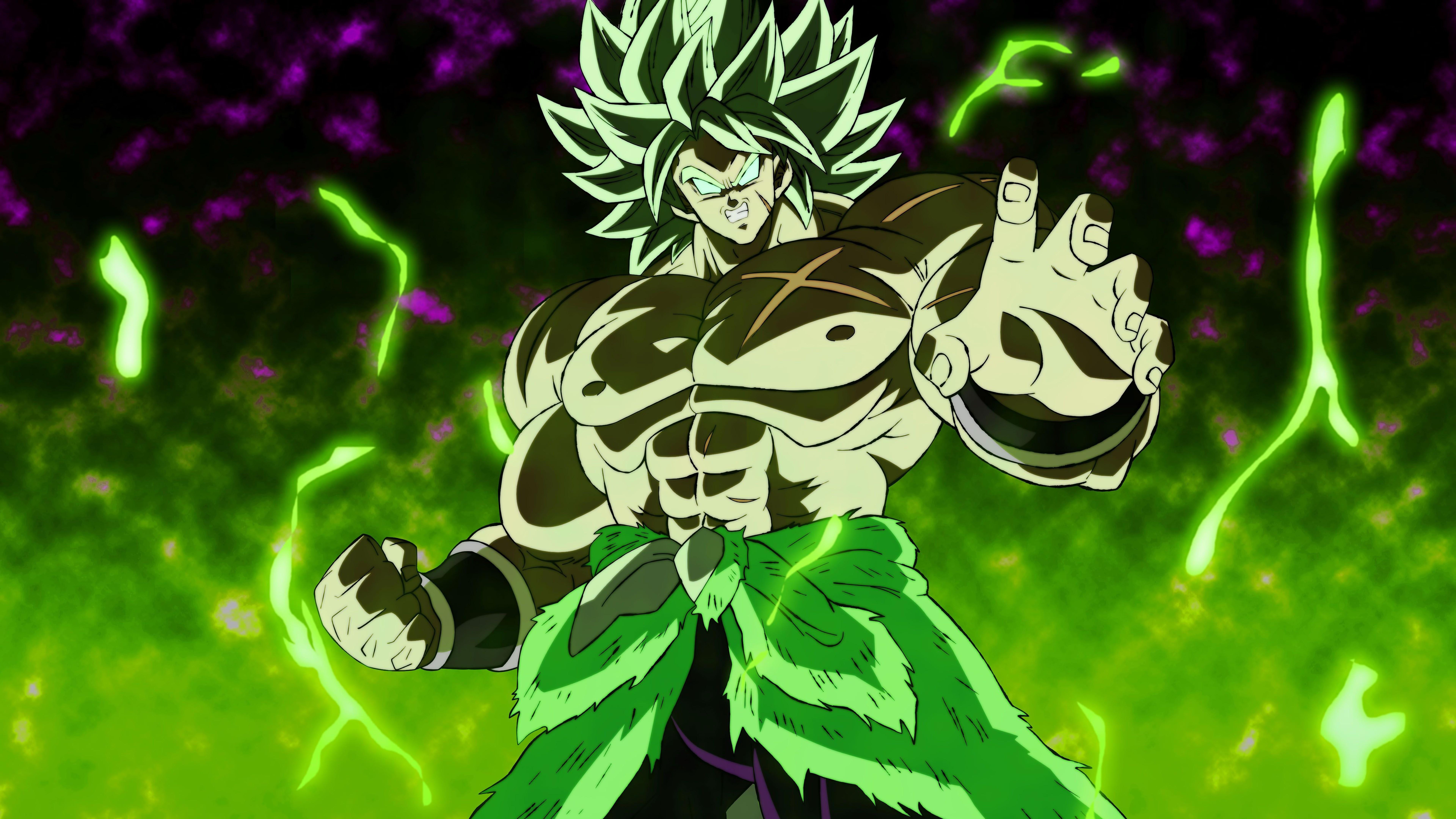 7680x4320 Legendary Super Saiyan Dragon Ball Super Broly 8K Wallpaper