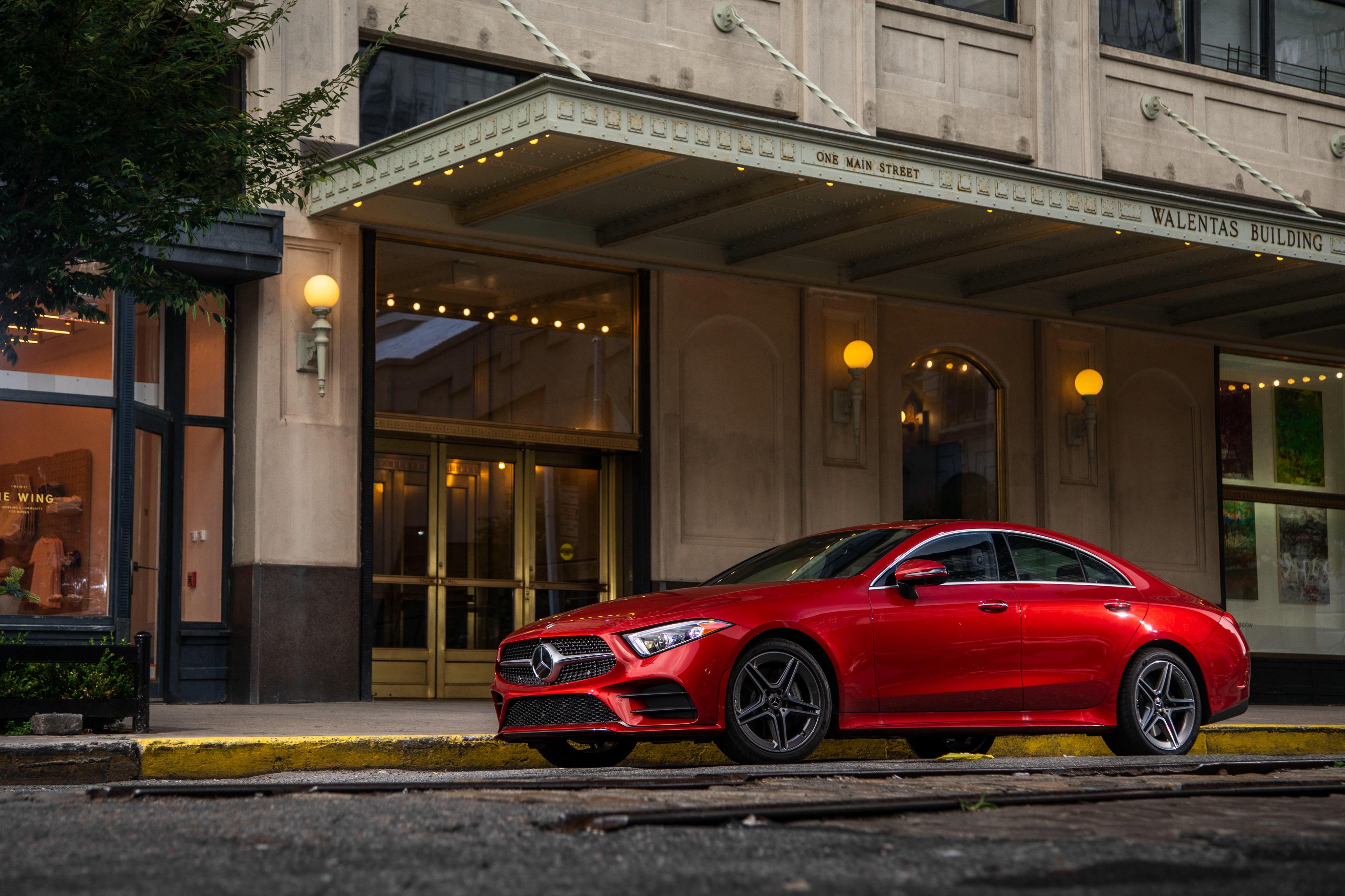 4096x2730 Car Luxury Car Mercedes Benz Mercedes Benz Cls Class Red Car Vehicle Wallpaper:4096x2730