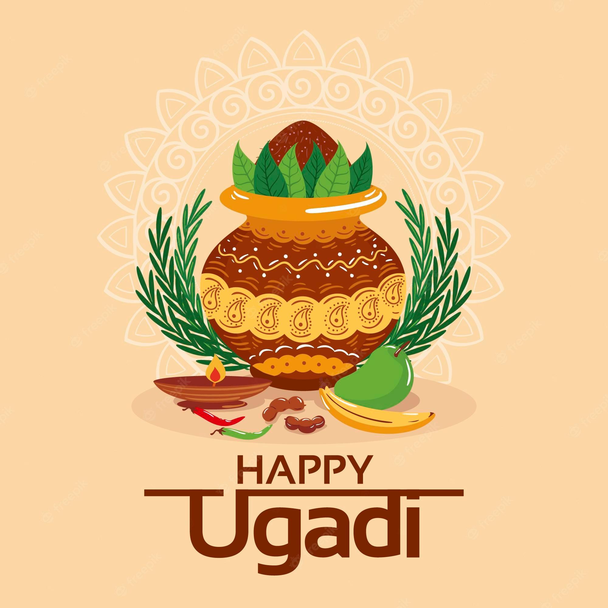 Happy Ugadi Poster or Social Media Post  Festival design Flyer and poster  design Design