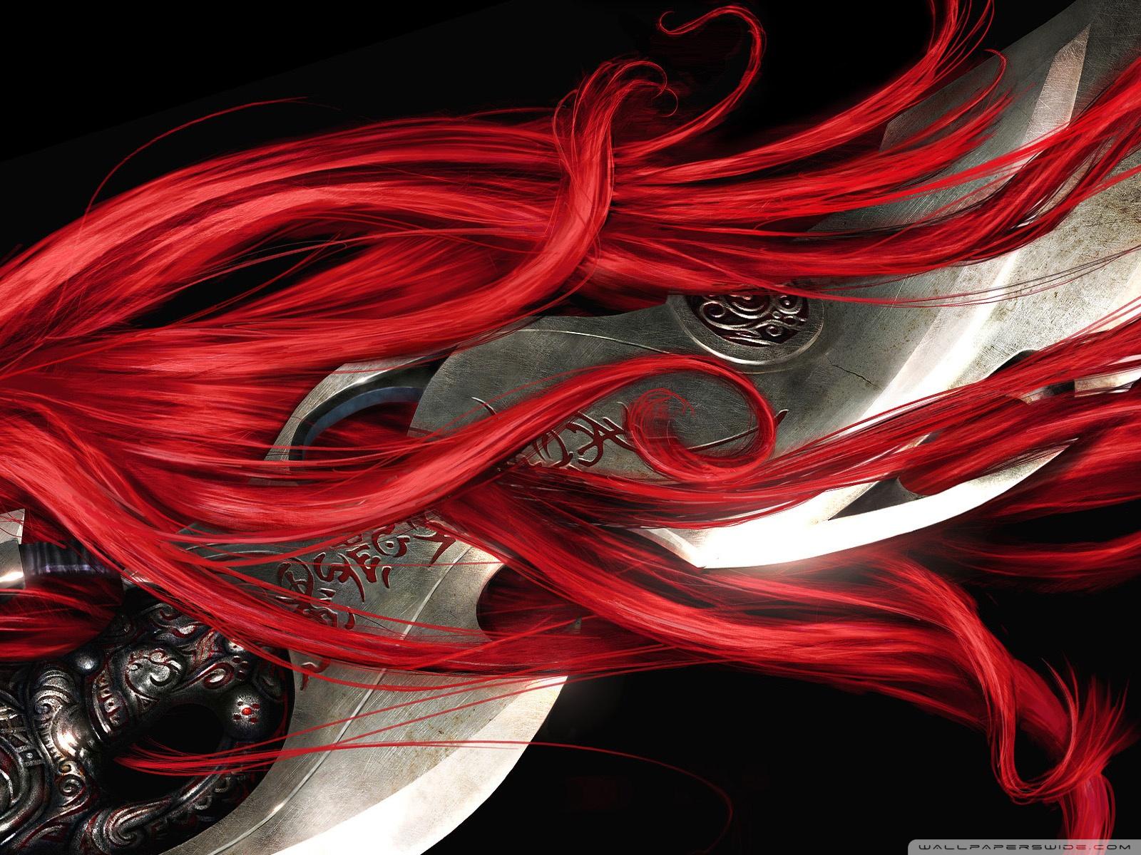 1600x1200 Red Hair Anime Girl Wallpaper