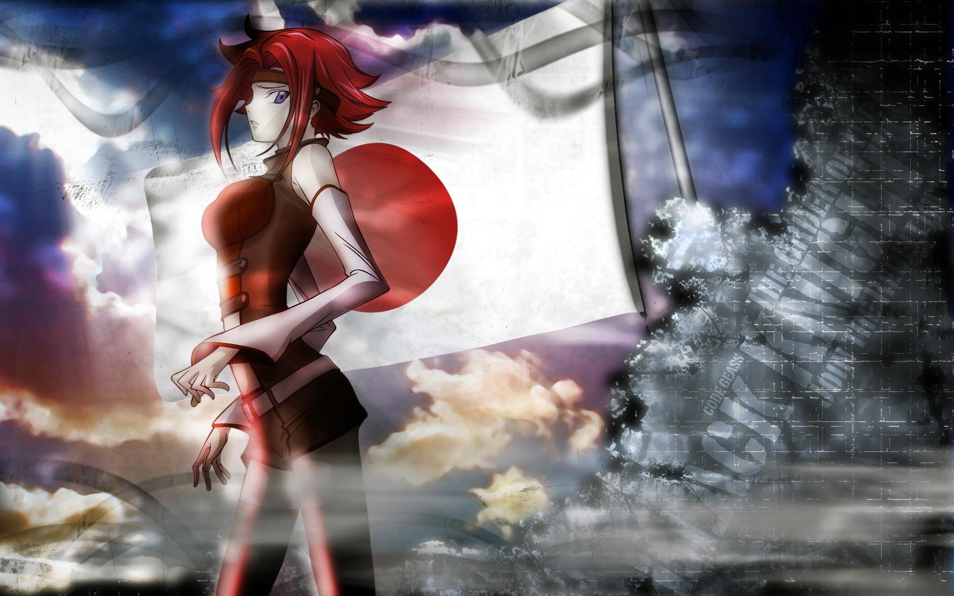 1920x1200 Anime Girl Red Hair 9685 HD wallpaper