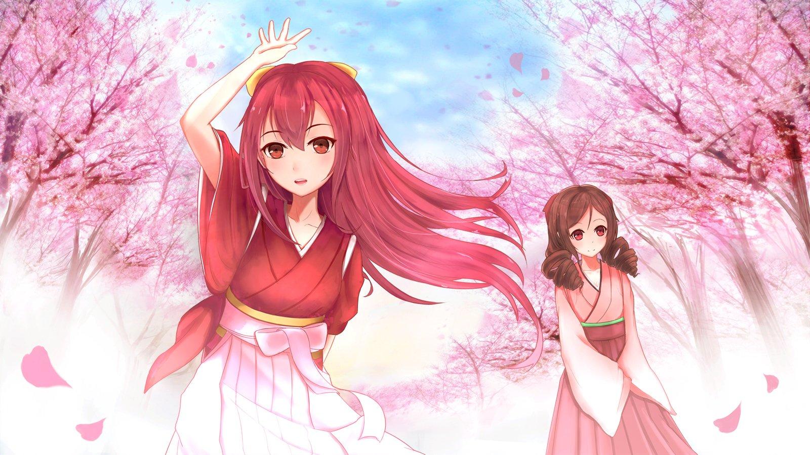 1600x900 Hd Wallpaper Red Hair Anime Girl Wallpaper & Background Download
