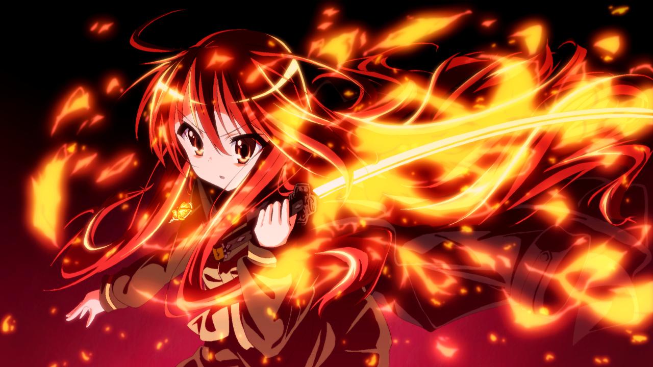 1280x720 Anime Characters With Vibrant Red Hair