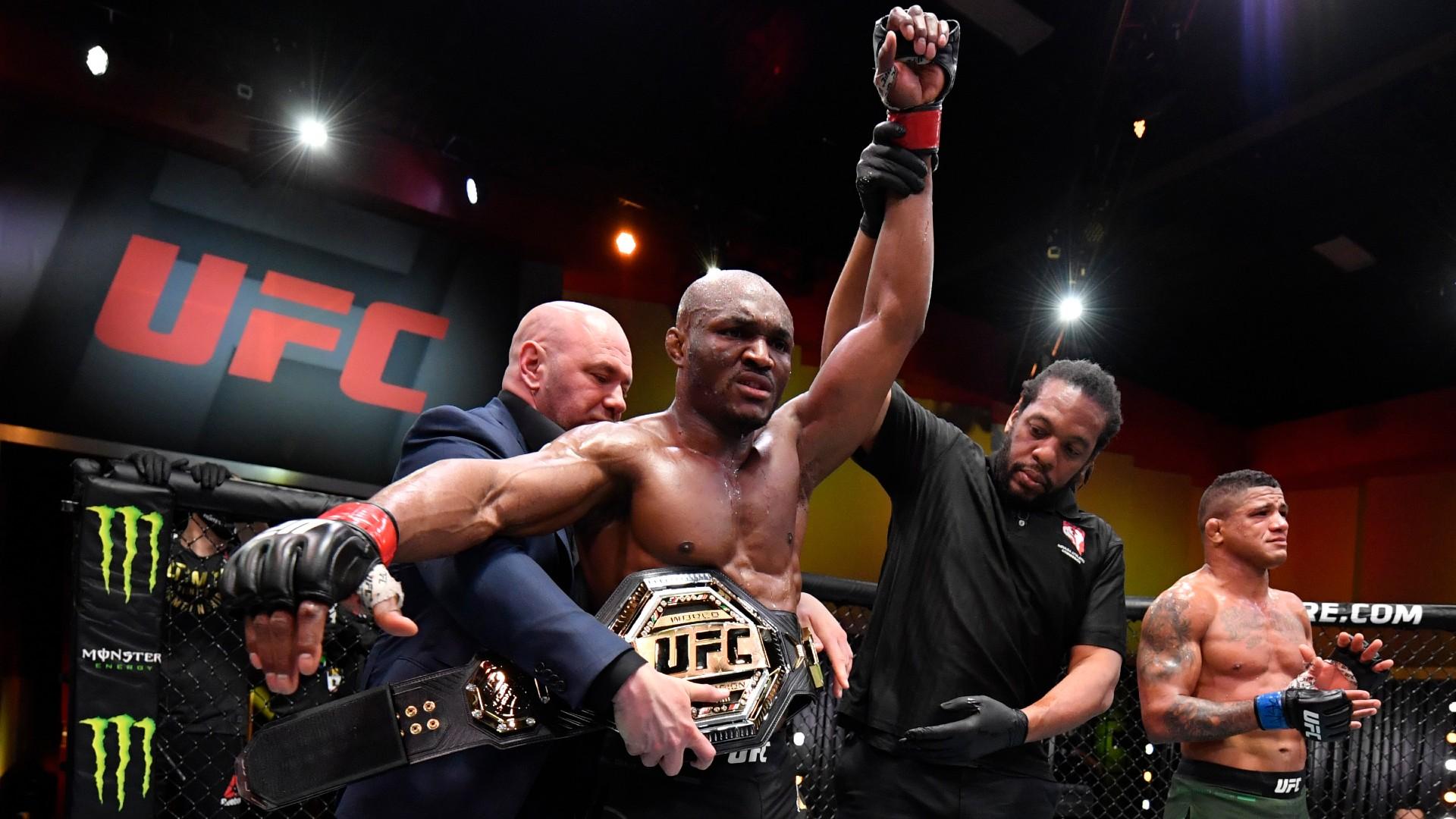 1920x1080 UFC 258 Results: Kamaru Usman Patiently Pulverizes Gilbert Burns, Defends Title With 3rd Round TKO