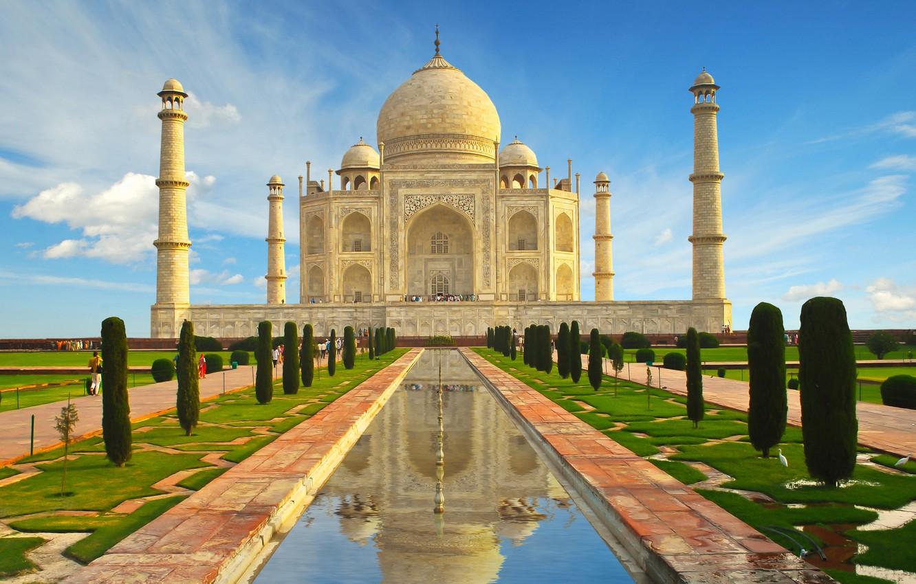1332x850 Wallpaper castle, India, monument, temple, Taj Mahal, The Taj Mahal, Agra, India, casstle, Uttar, Pradesh image for desktop, section город