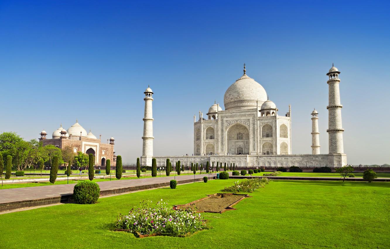 1332x850 Wallpaper castle, India, monument, temple, Taj Mahal, The Taj Mahal, Agra, India, casstle, Uttar, Pradesh image for desktop, section город