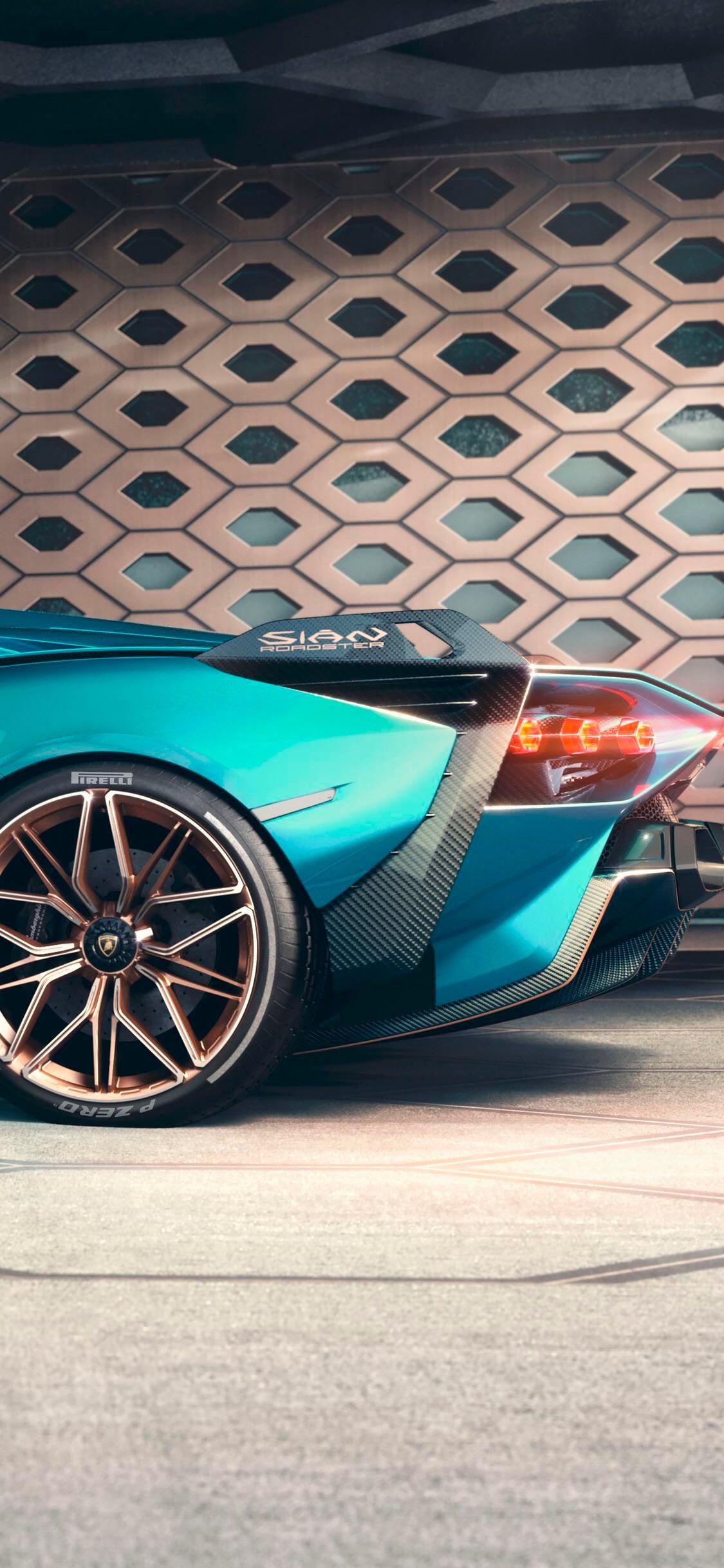 1125x2436 Lamborghini Sian Roadster Wallpaper For Tech