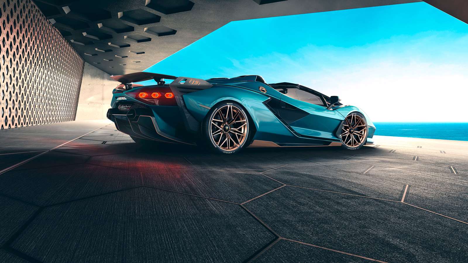 1600x900 The Sián Roadster is a 217mph hybrid hairdryer