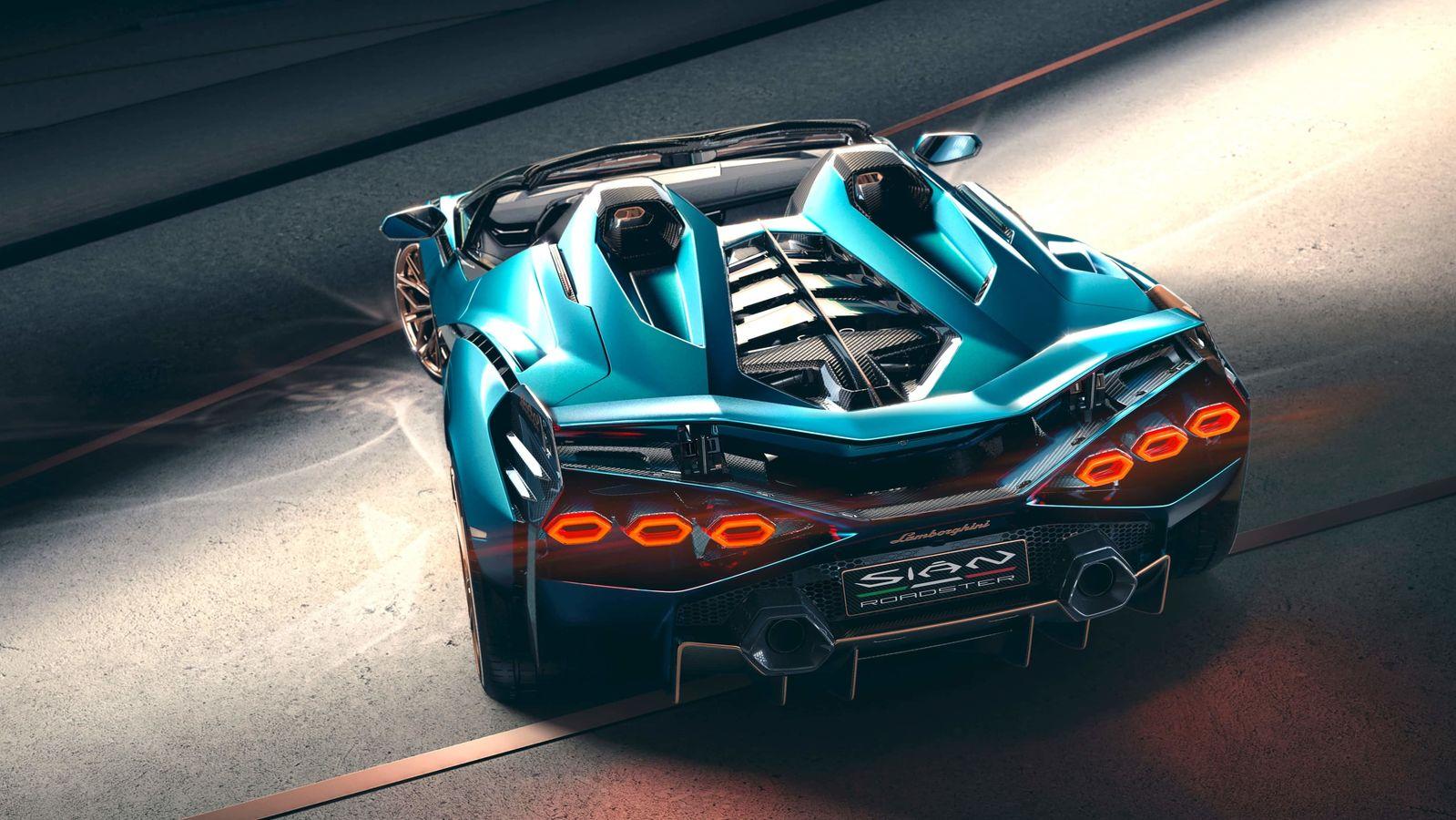 1599x900 In Pics: Lamborghini Sian Roadster hybrid sports car