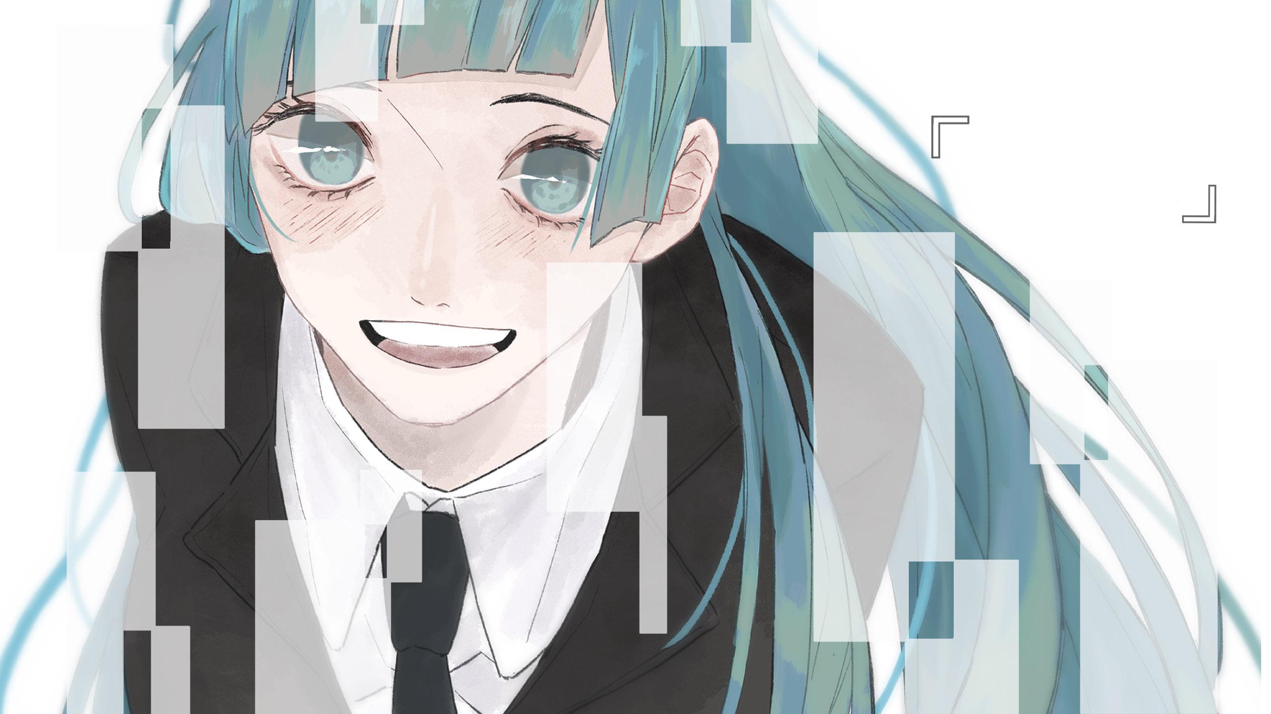 2560x1440 Blue Eyes Blue Hair Girl Jujutsu Kaisen Kasumi Miwa Long Hair HD Jujutsu Kaisen Wallpaper