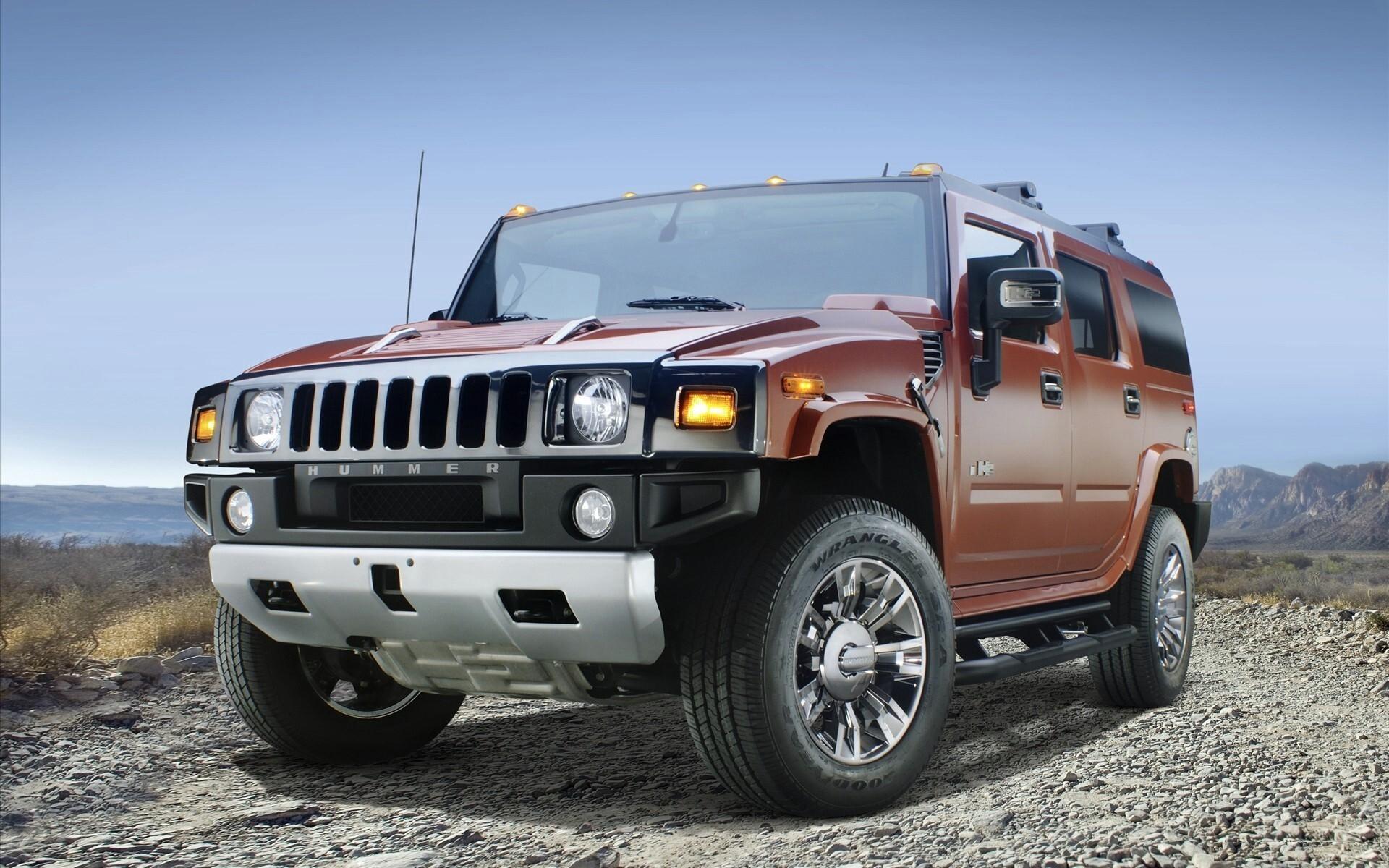 1920x1200 Hummer H2 Sedona Metallic Black Chrome Cars Wallpaper
