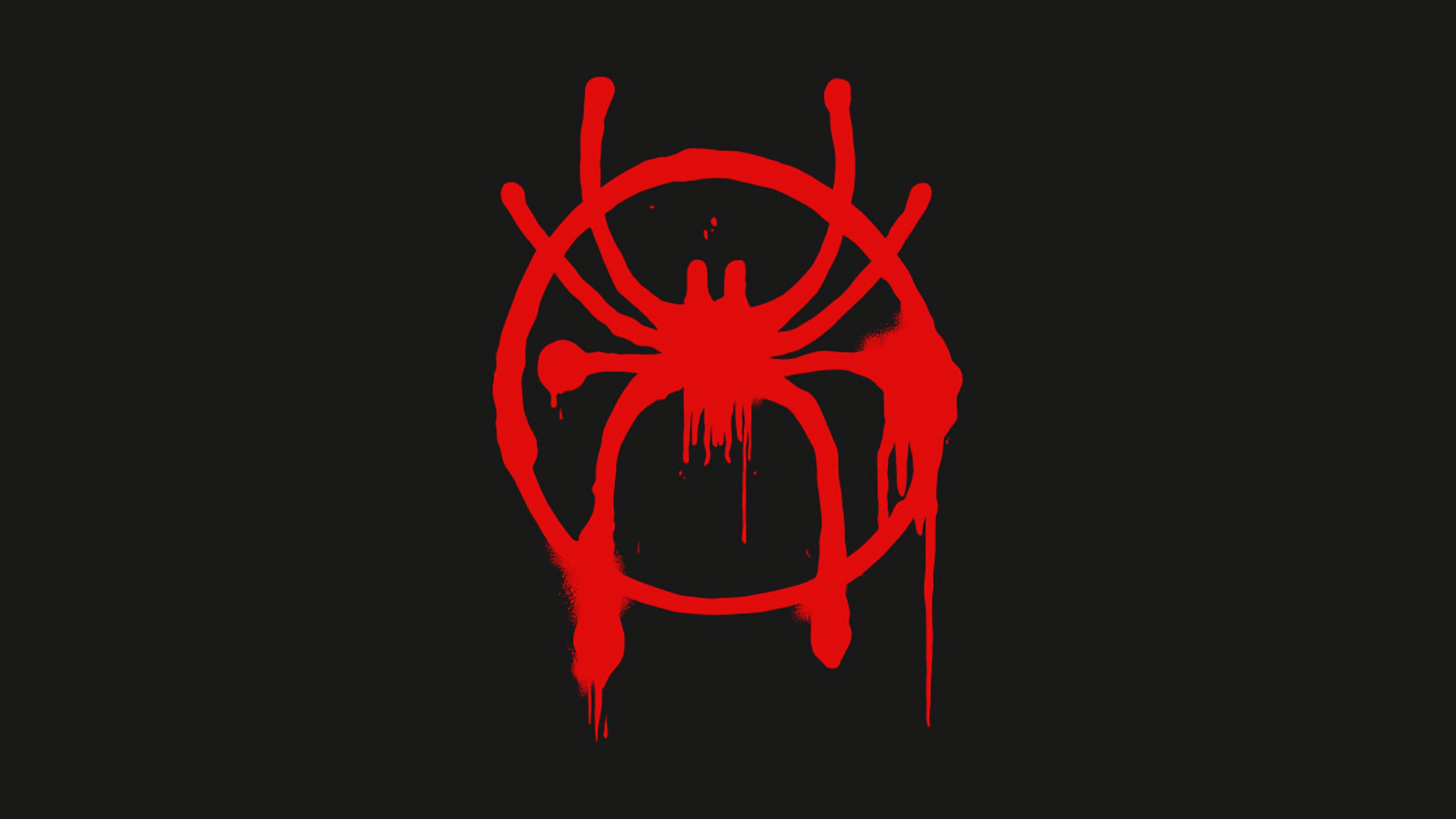 3840x2160 Spider Man: Into The Spider Verse Logo 4K