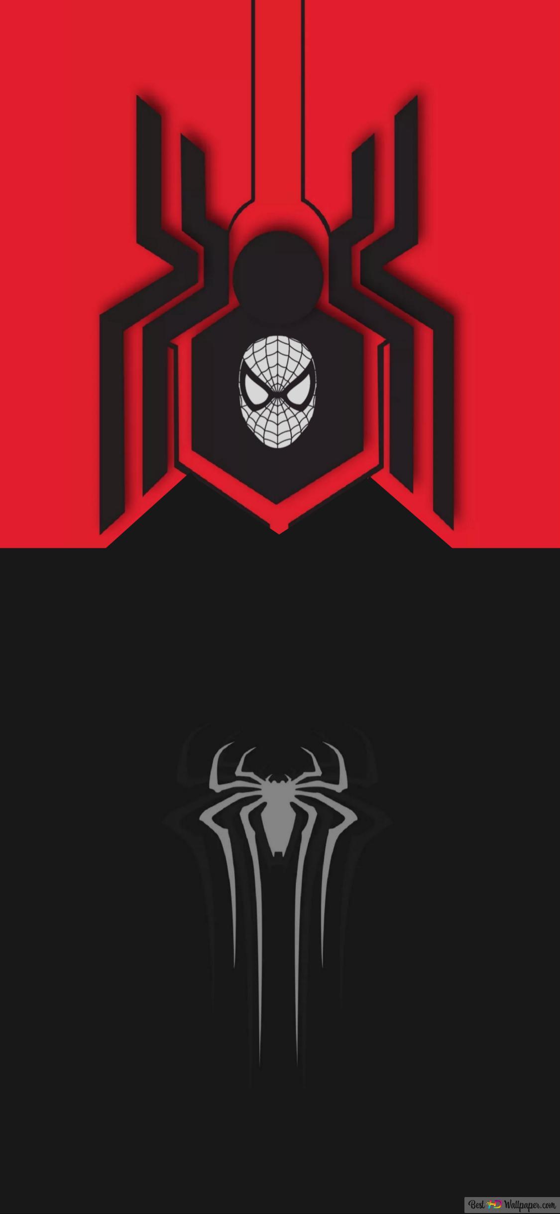 1125x2436 Spider man minimal 4K HD wallpaper download
