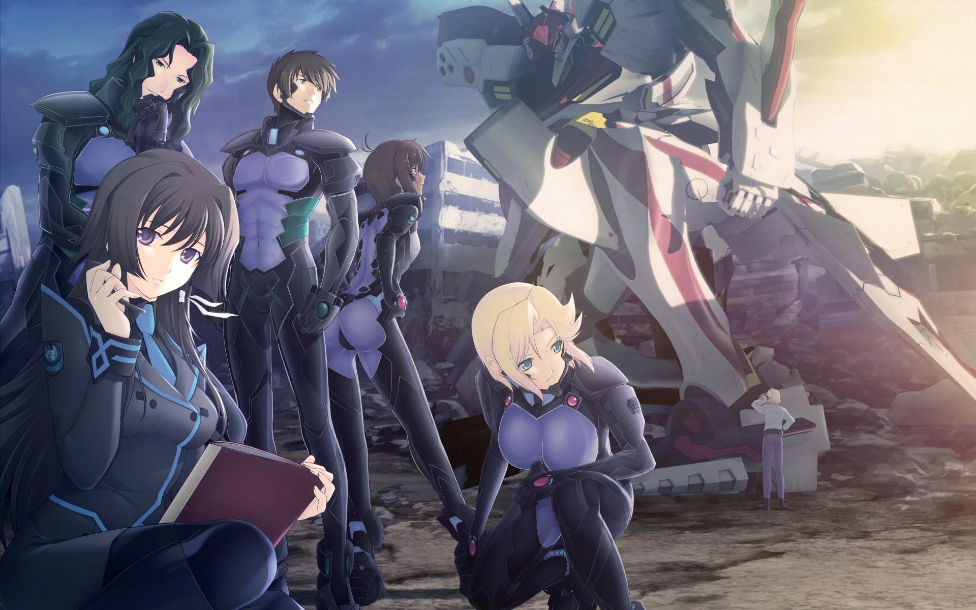 1920x1200 Muvluv Total Eclipse Muv Luv Takamura Yui Stella Bremer City Girls Boys Fur Robot Wallpaperx1200