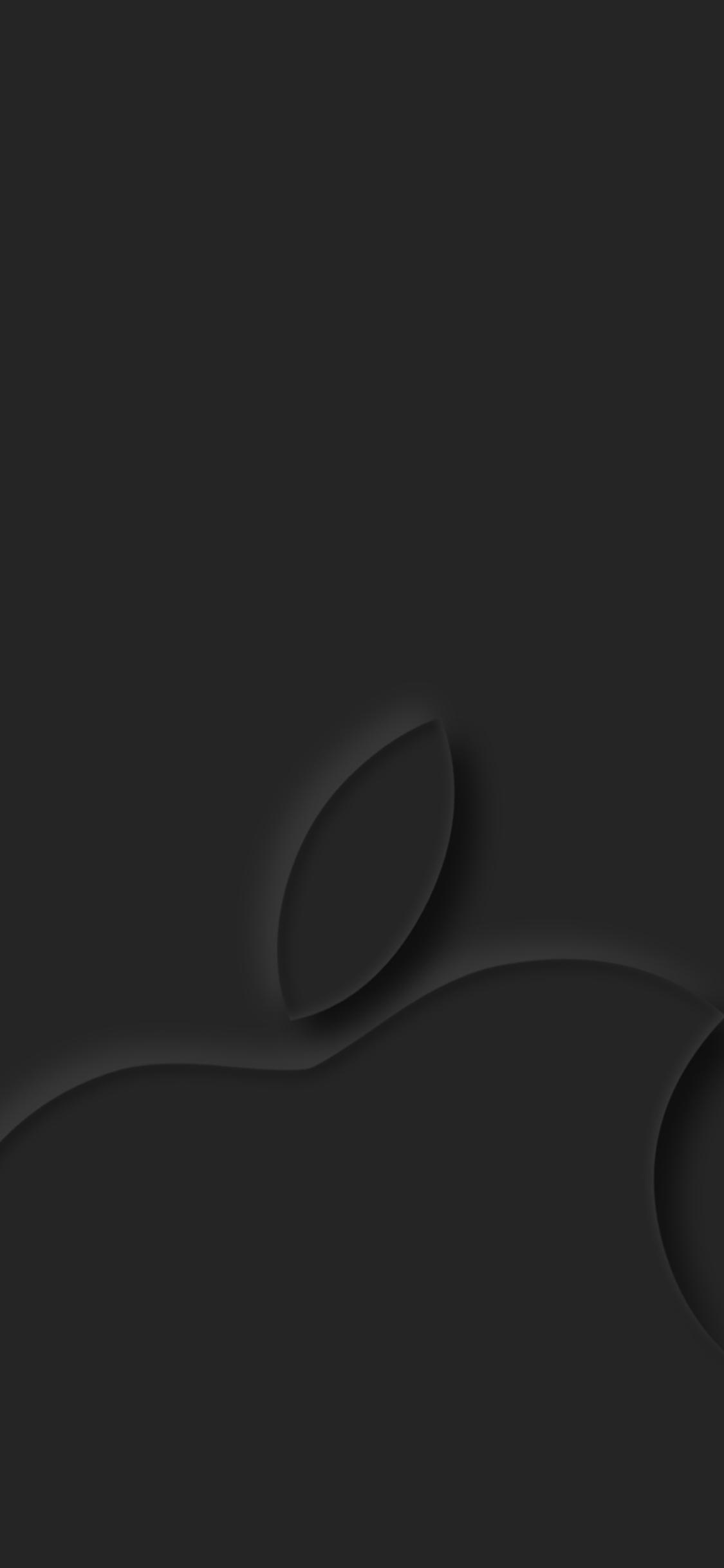 1125x2436 Apple Logo Dark Grey 4k iPhone XS, iPhone iPhone X HD 4k Wallpaper, Image, Background, Photo and Picture