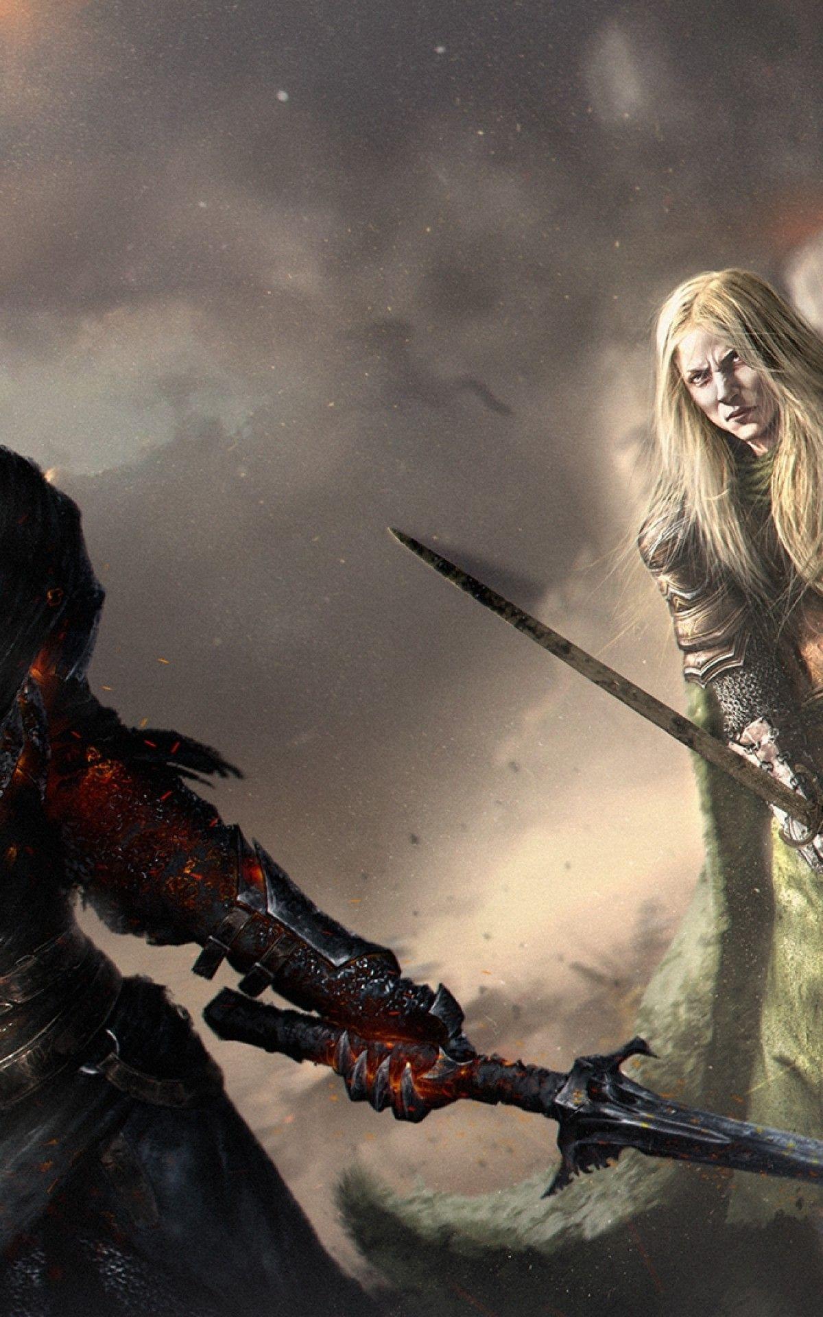 1200x1920 Download 1200x1920 Lord Of The Rings, Warrior, Battle, Artwork