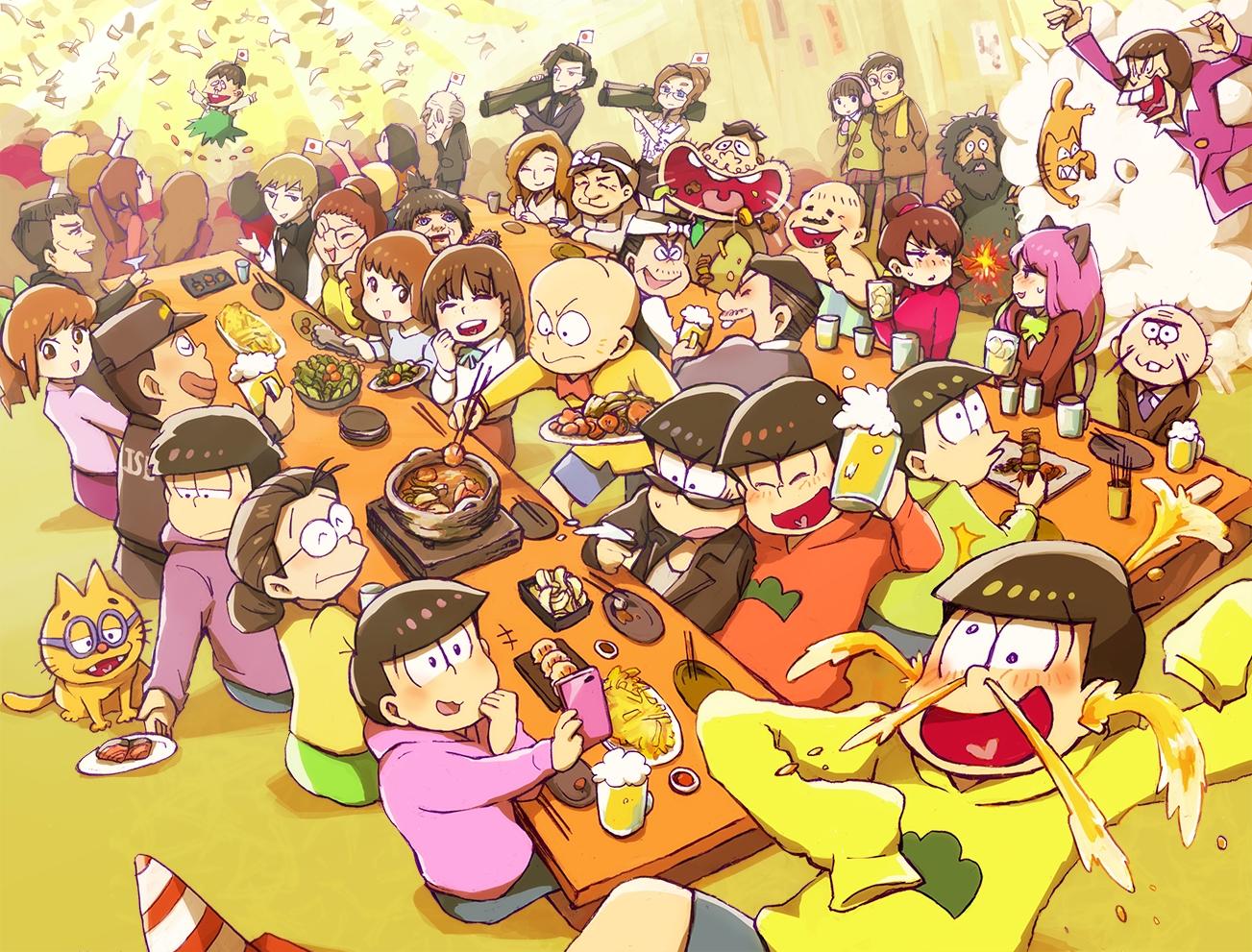 1303x991 Osomatsu San Background